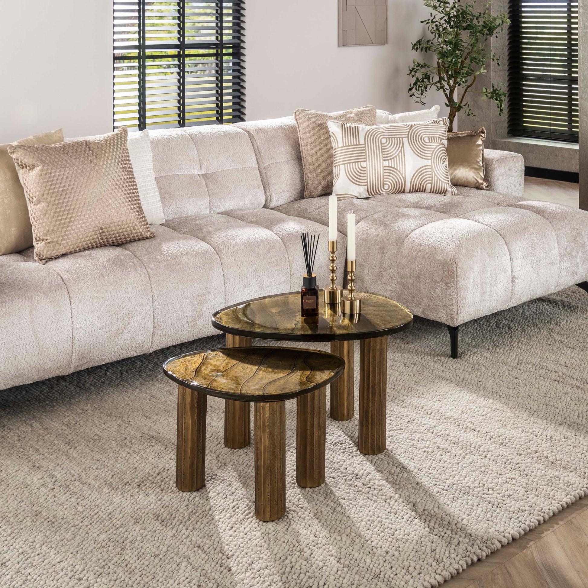 Salontafel Eclipse M / Antiek goud – afbeelding 4