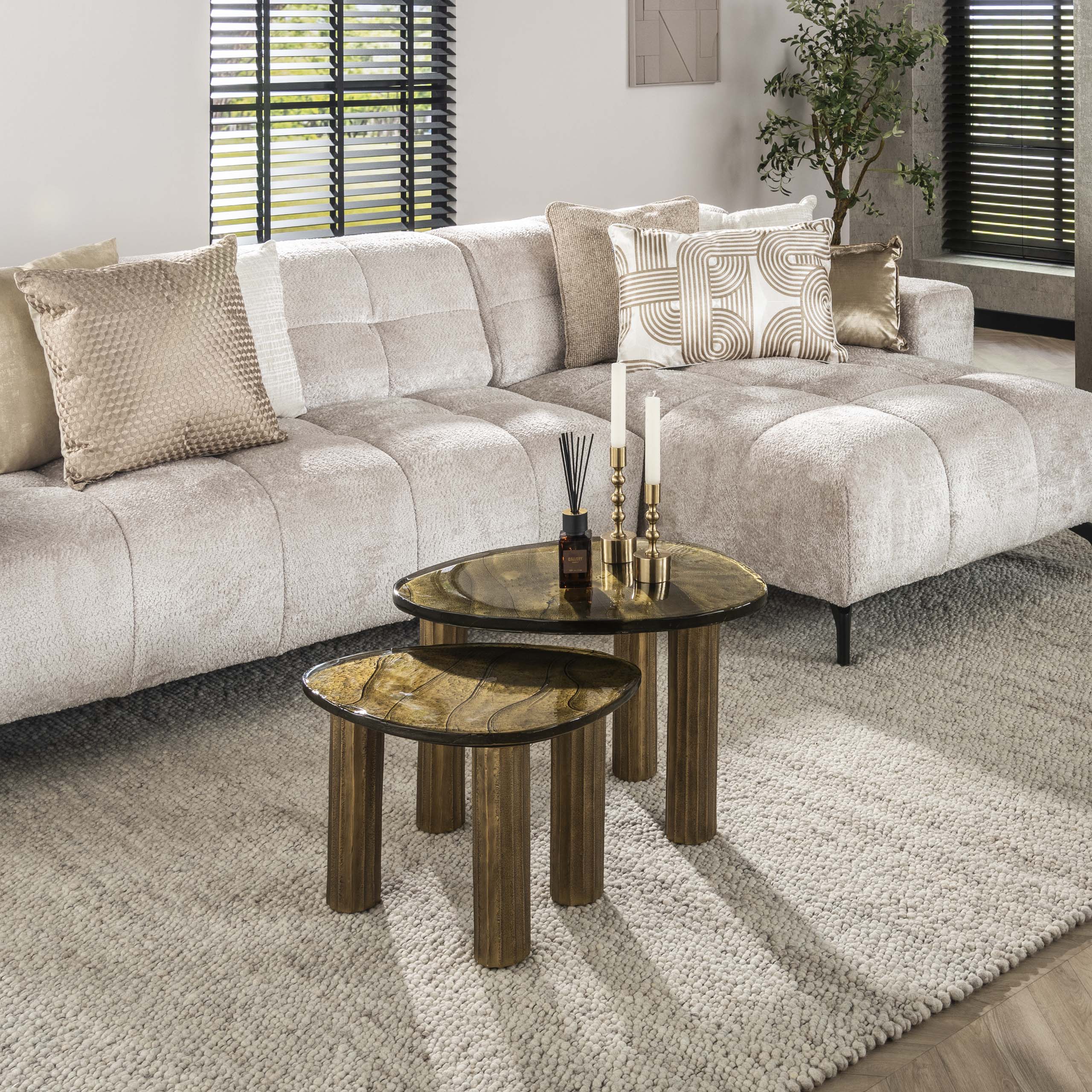 Salontafel Eclipse M / Antiek goud – afbeelding 4