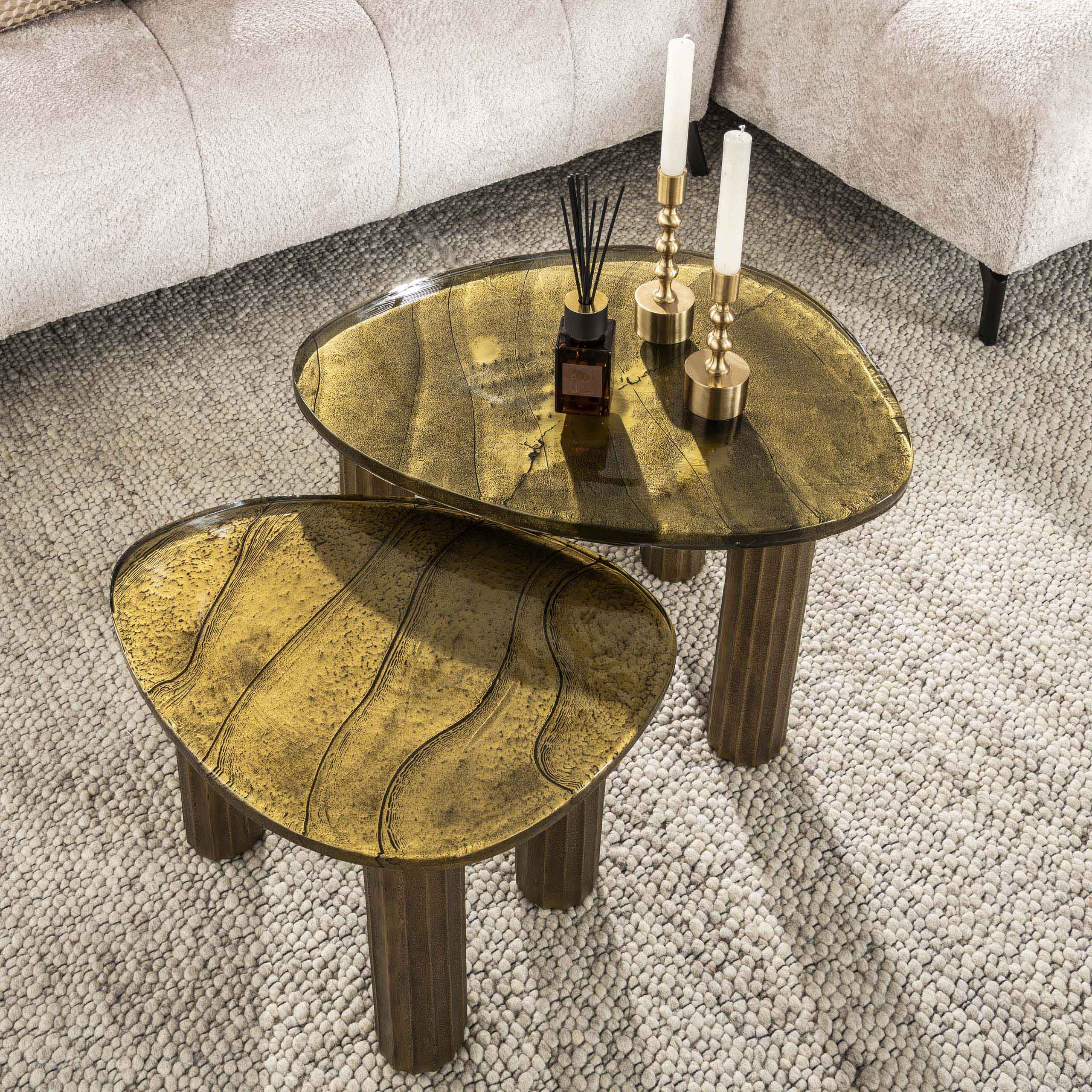 Salontafel Eclipse M / Antiek goud – afbeelding 5