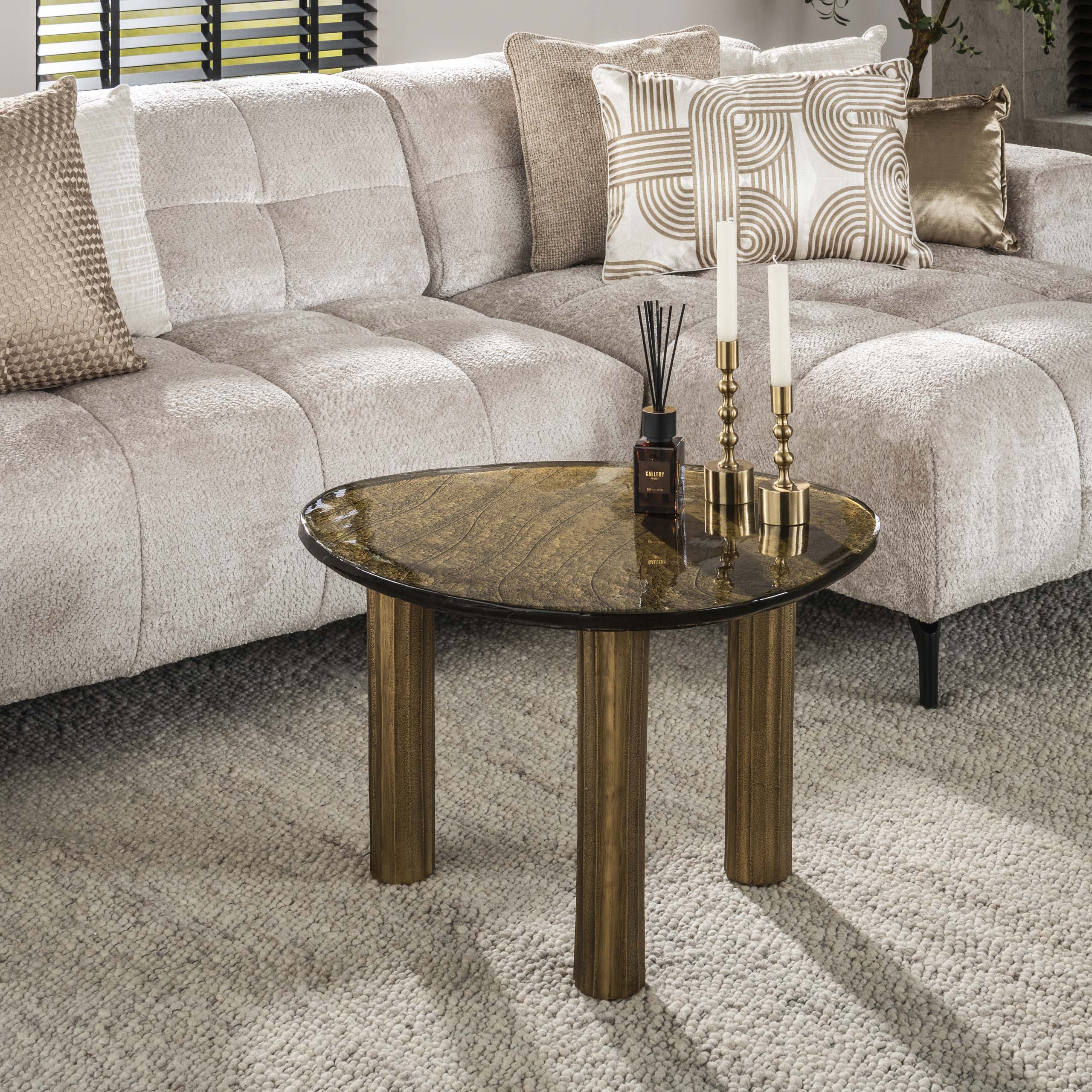 Salontafel Eclipse L / Antiek goud – afbeelding 6