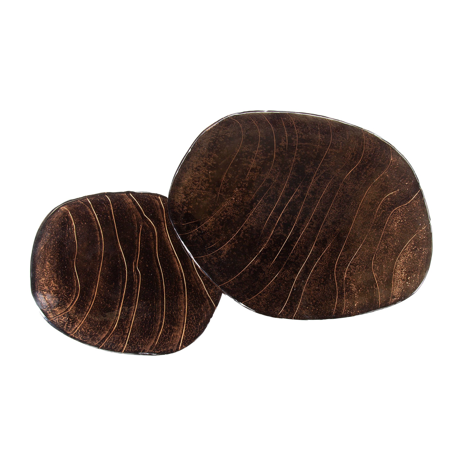 Salontafel Eclipse set van 2 / Antiek koper – afbeelding 5