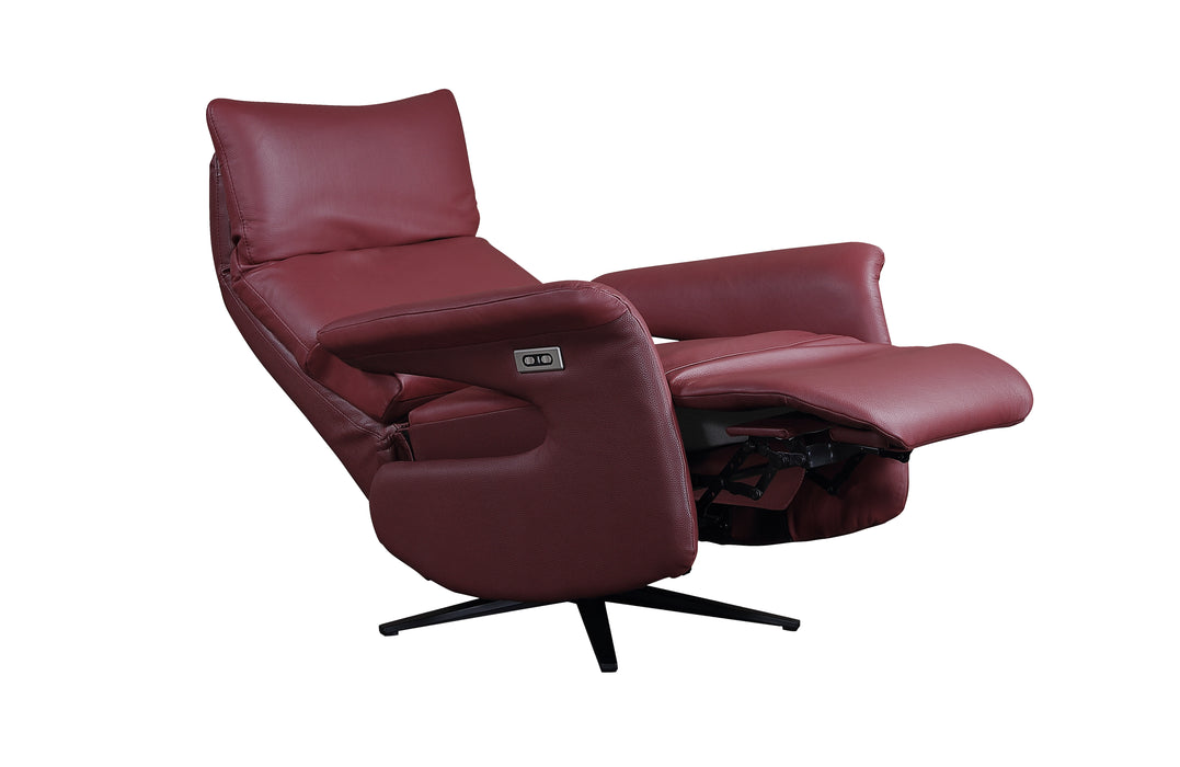 Relax met batterij leder rood - zero gravity