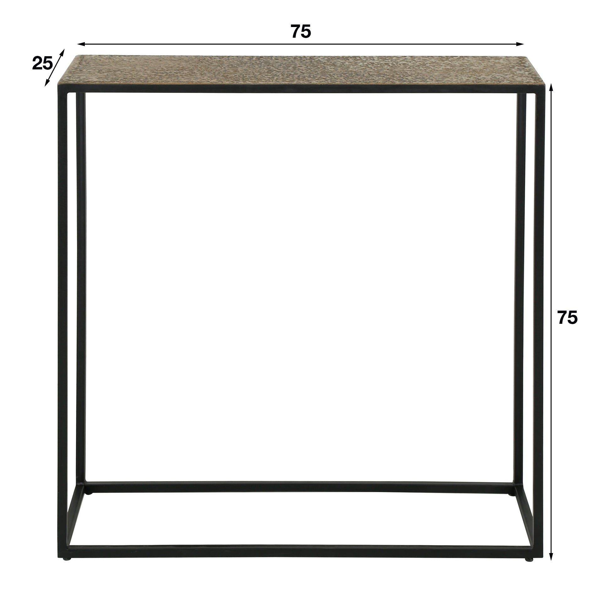 Haltafel Metallic / Antiek brons – afbeelding 4
