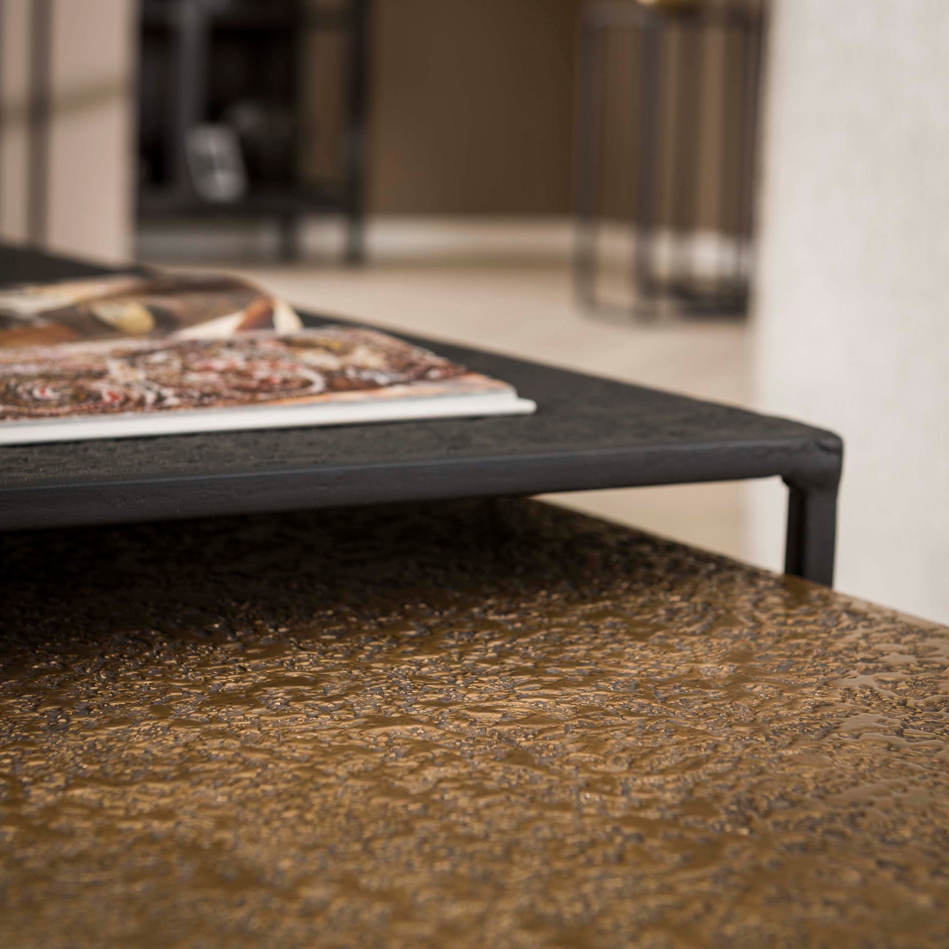 Salontafel Metallic rechthoekig set van 2 / Grijs – afbeelding 4