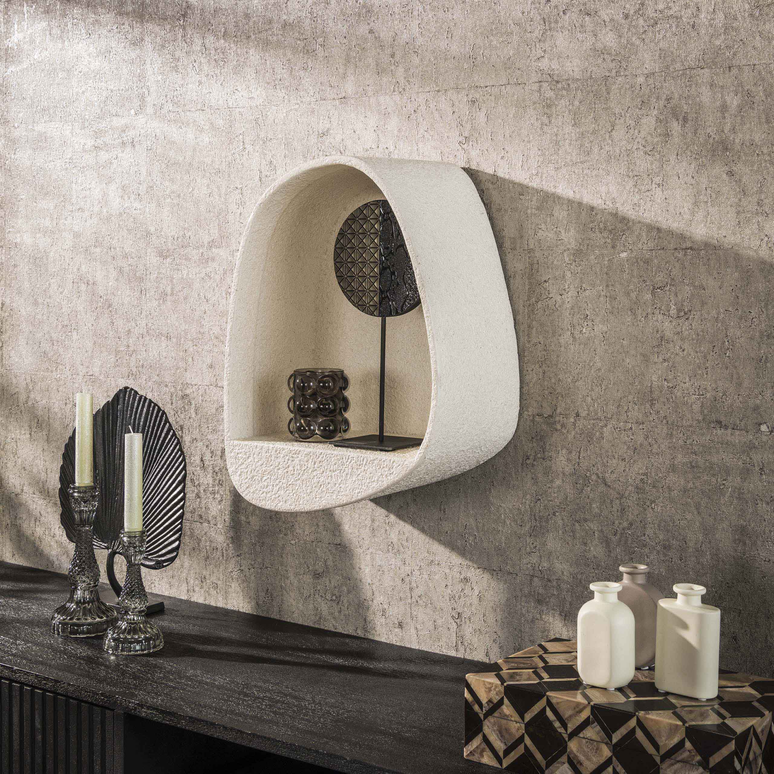 Wandschap Stone druppel / Marmer composiet – afbeelding 1