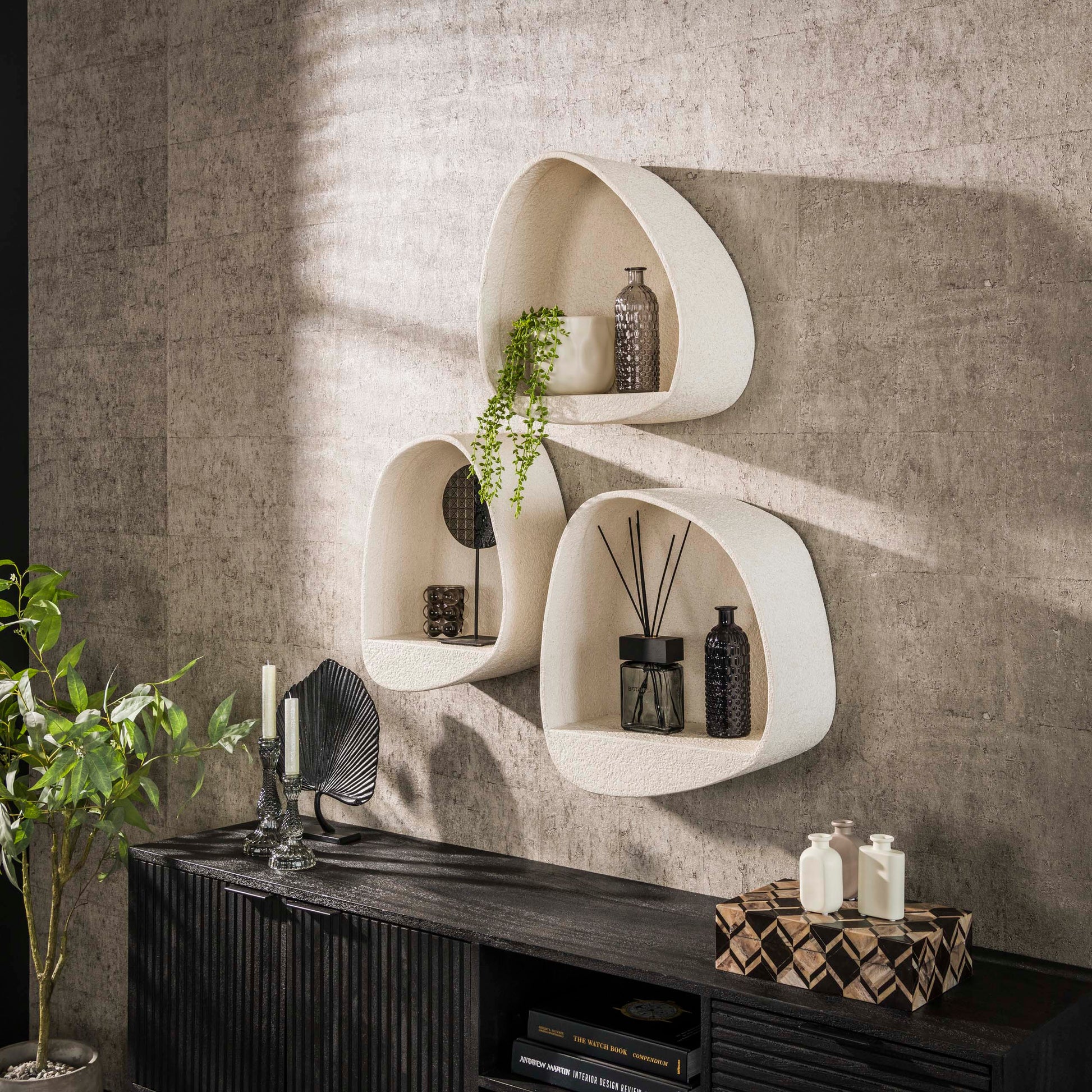 Wandschap Stone druppel / Marmer composiet – afbeelding 2
