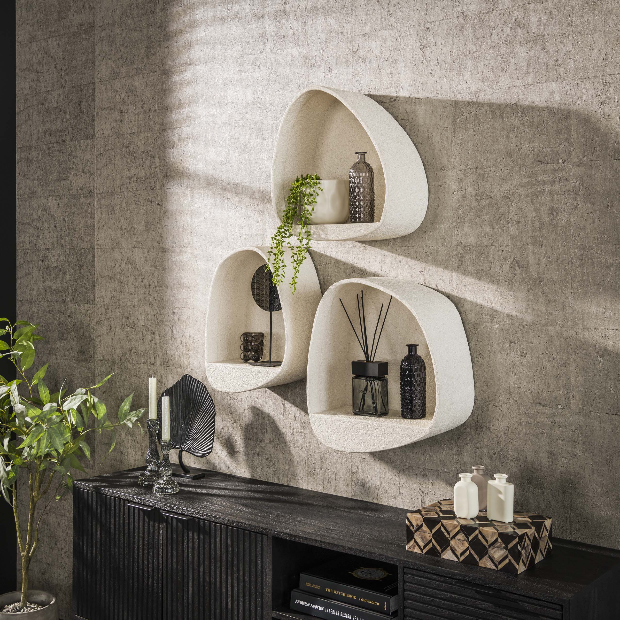 Wandschap Stone druppel / Marmer composiet – afbeelding 2