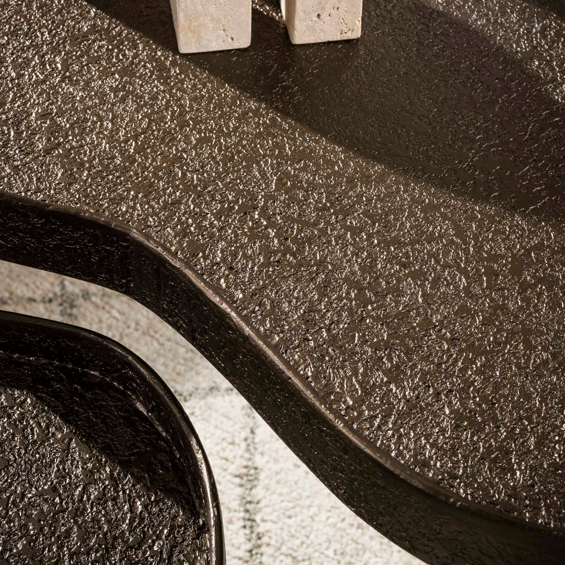 Salontafel niervormig set van 2 / Brons liquid metal – afbeelding 3