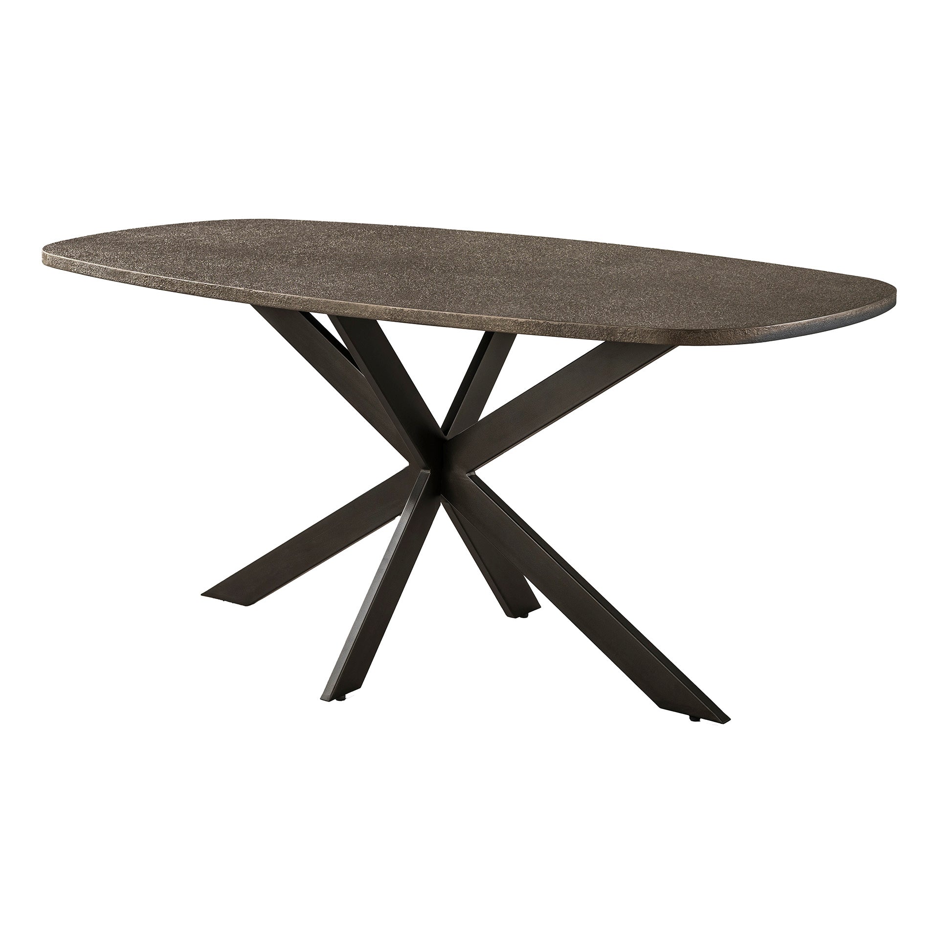 Eettafel Bronvik deens ovaal 180cm / Brons liquid metal – afbeelding 5