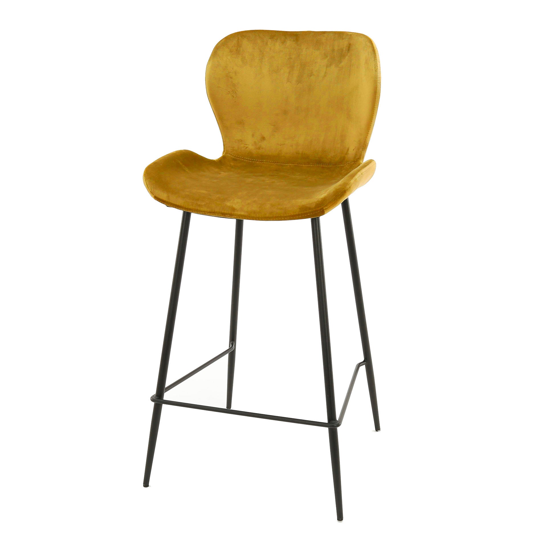 Barstoel Rondea verpakt per 4 / Velours goud – afbeelding 2