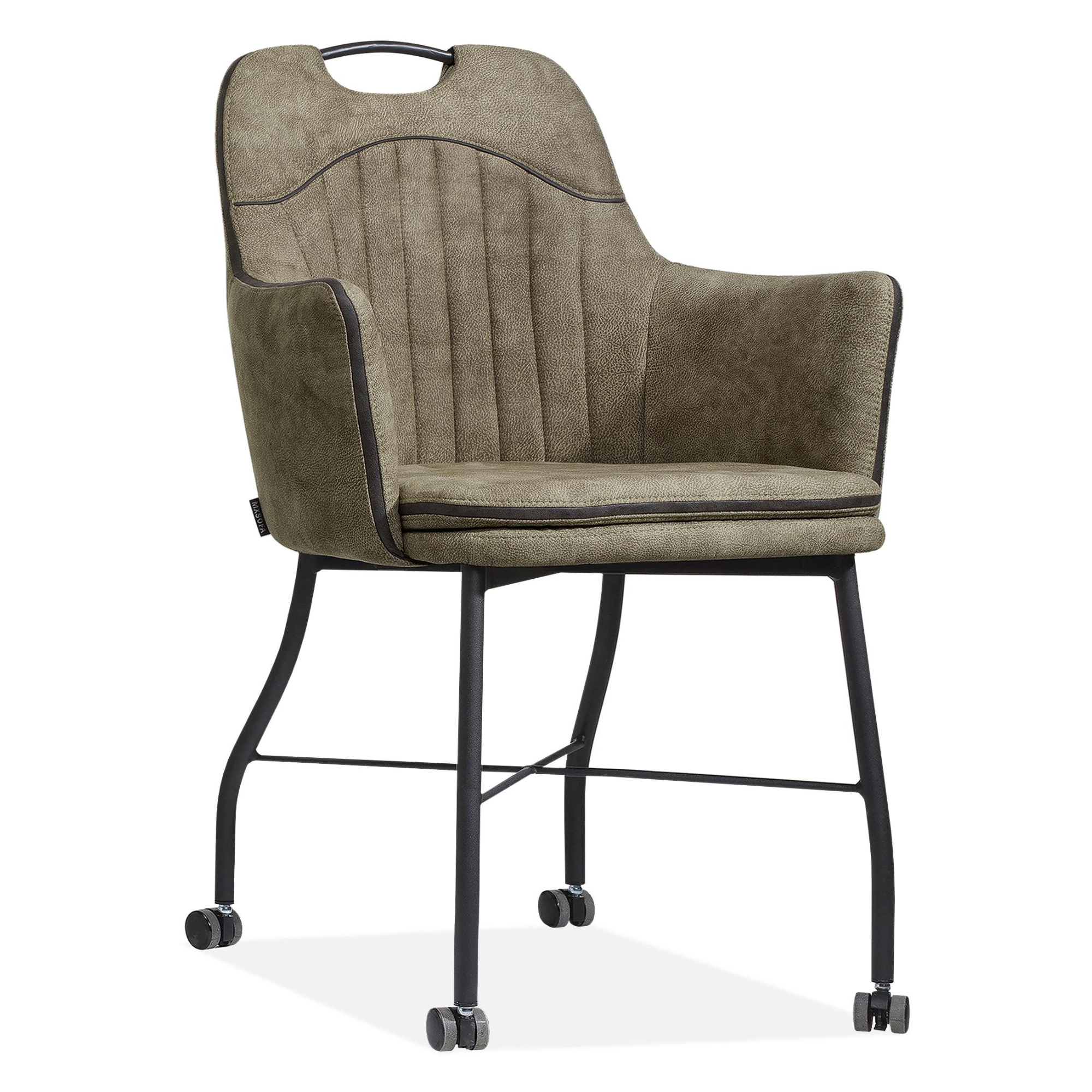 Stoel op wieltjes - Taupe