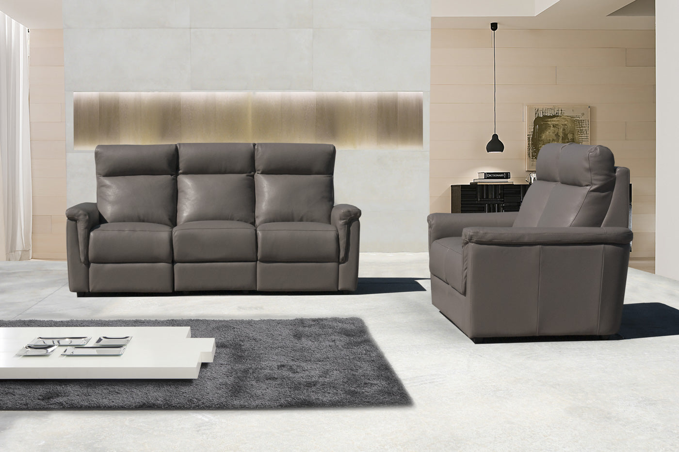 Salon Bateau - Vol Italiaans leder