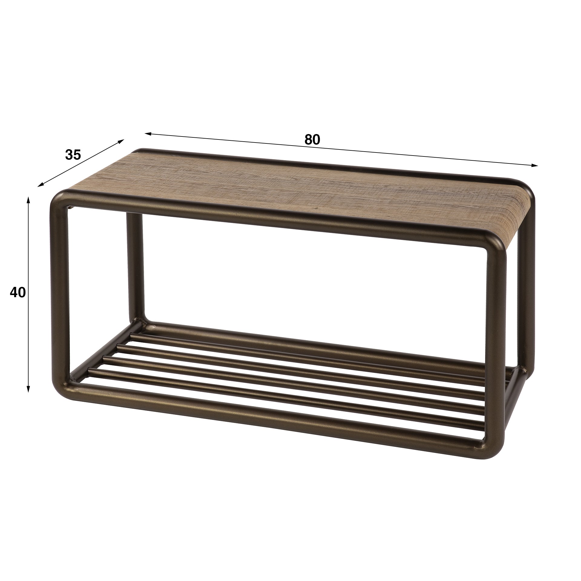 Schoenenbank Luno / Drift brown – afbeelding 6
