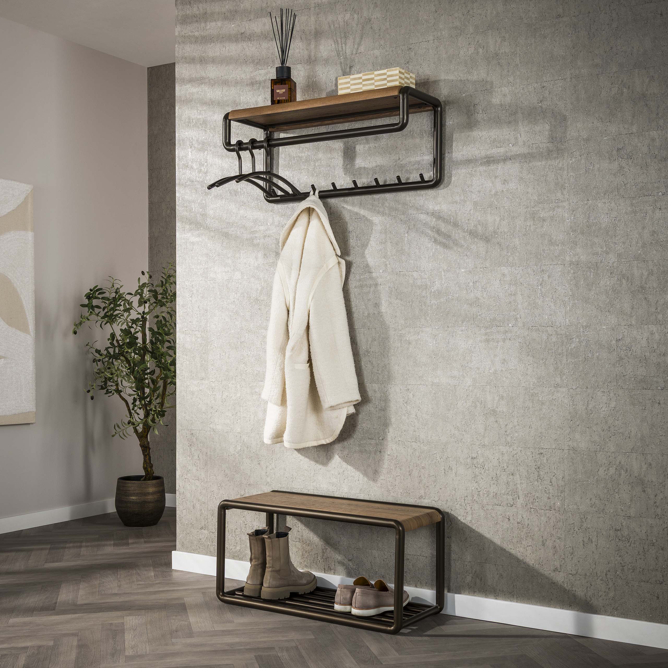 Schoenenbank Luno / Drift brown – afbeelding 4