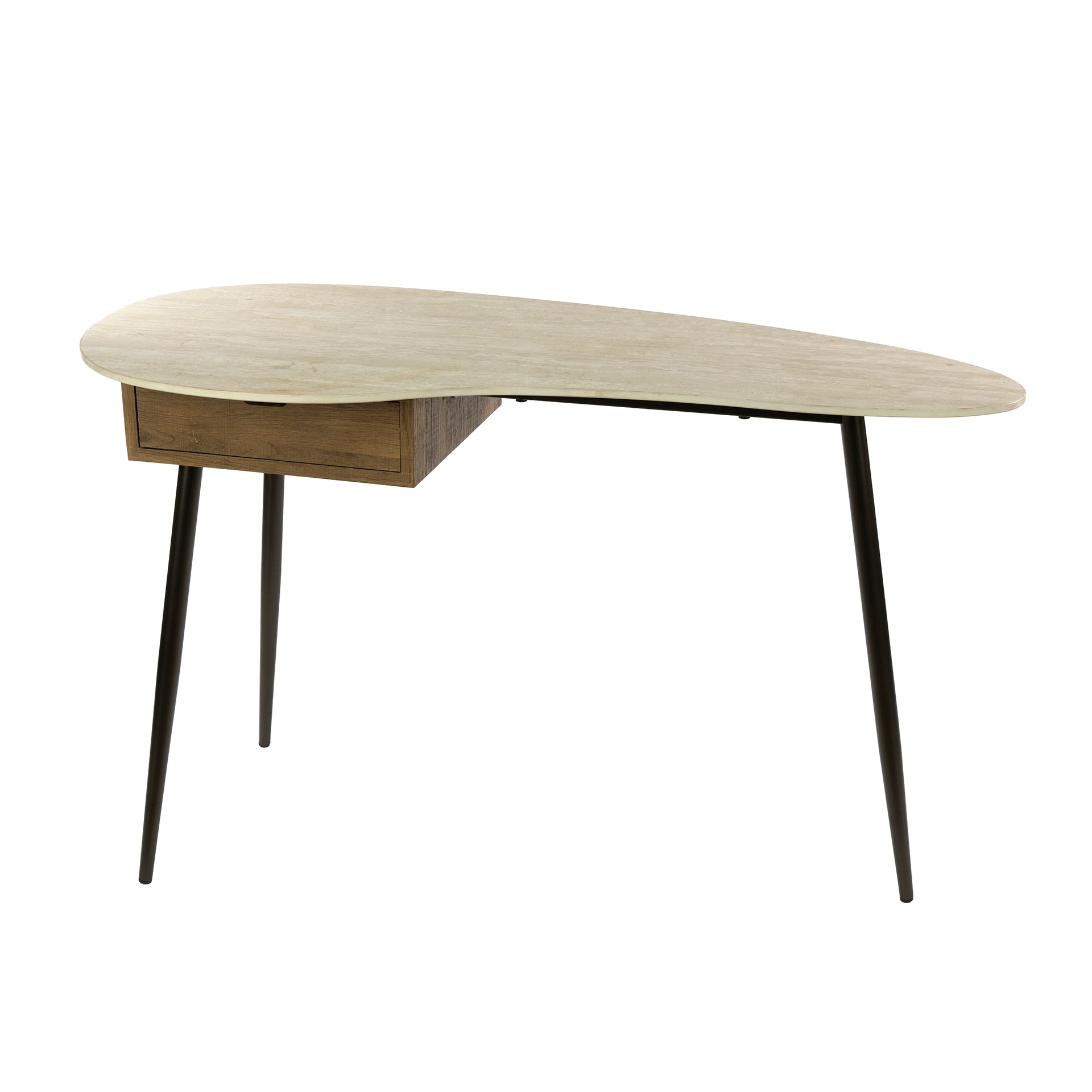 Kaptafel Travino 1 lade / Keramiek travertin – afbeelding 4