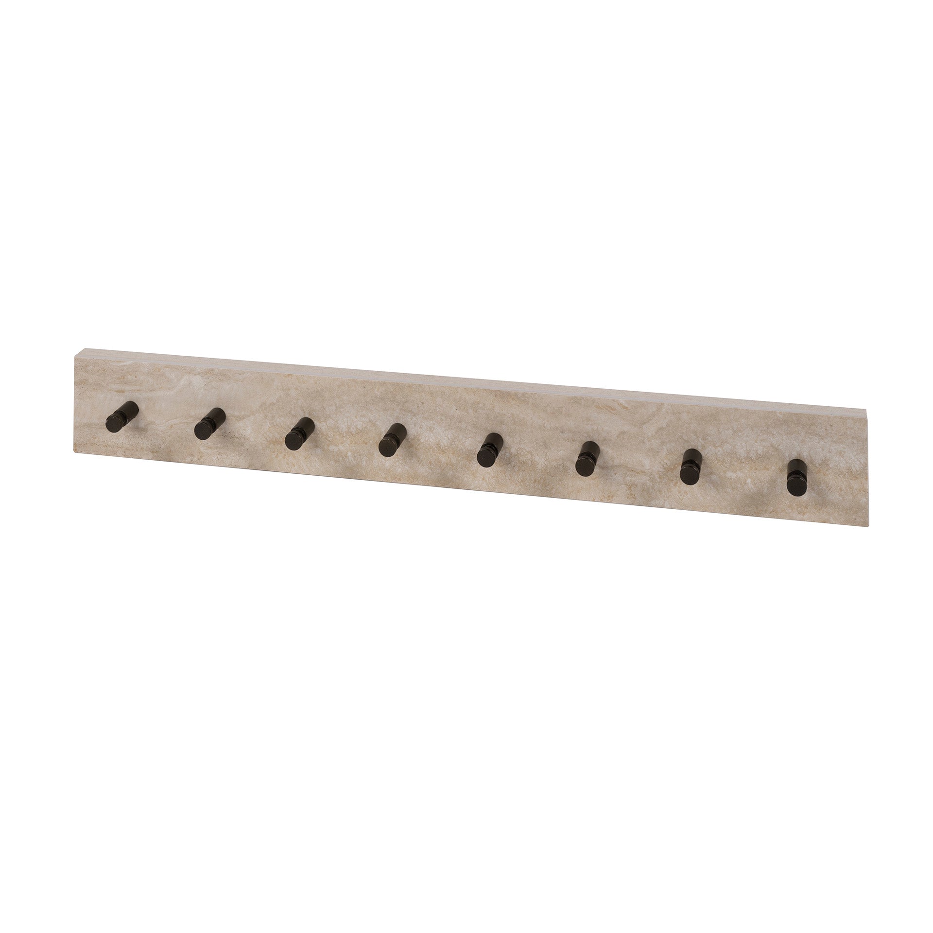 Kapstok Travino 8 haken / Keramiek travertin – afbeelding 3