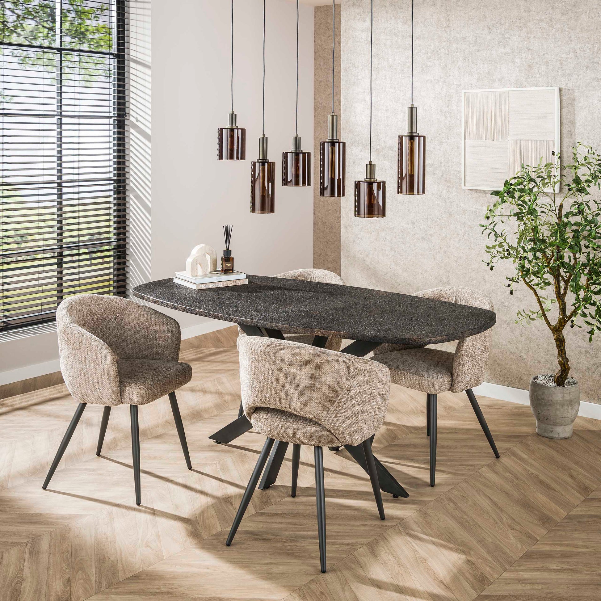 Armstoel Salon verpakt per 2 / Cargo zand – afbeelding 6