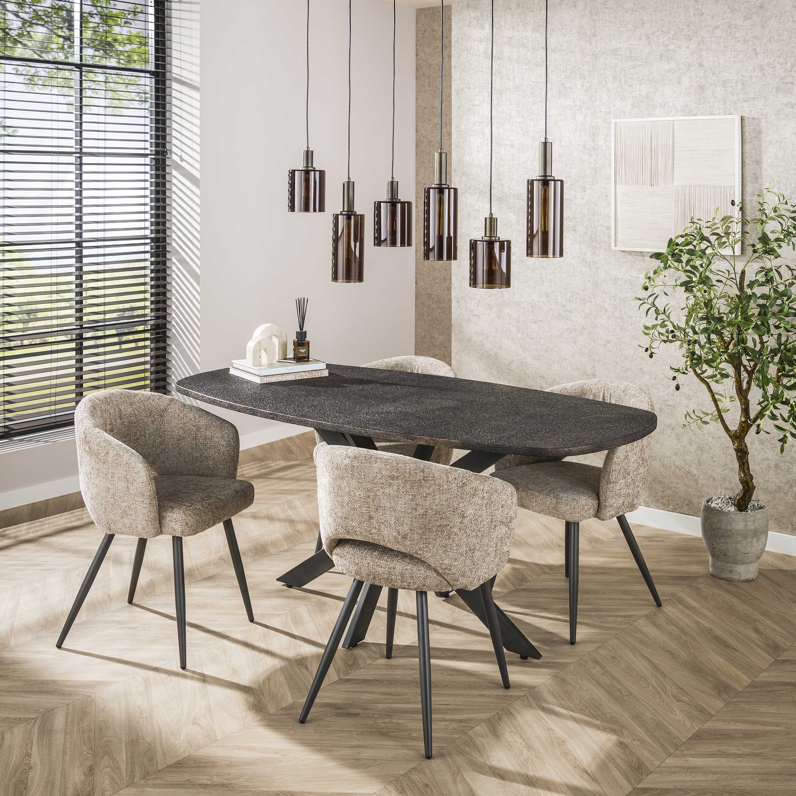Armstoel Salon verpakt per 2 / Cargo zand – afbeelding 6
