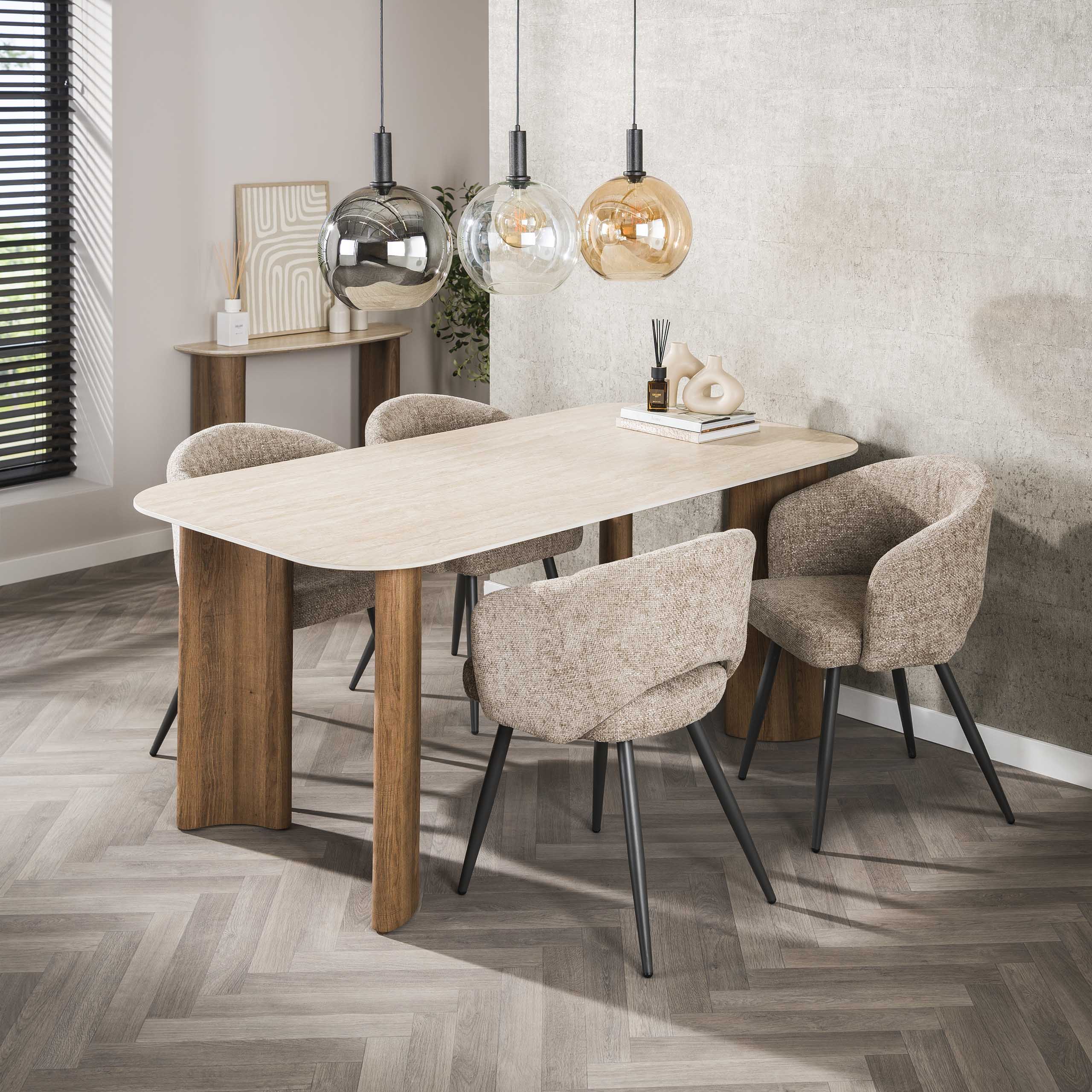 Armstoel Salon verpakt per 2 / Cargo zand – afbeelding 7
