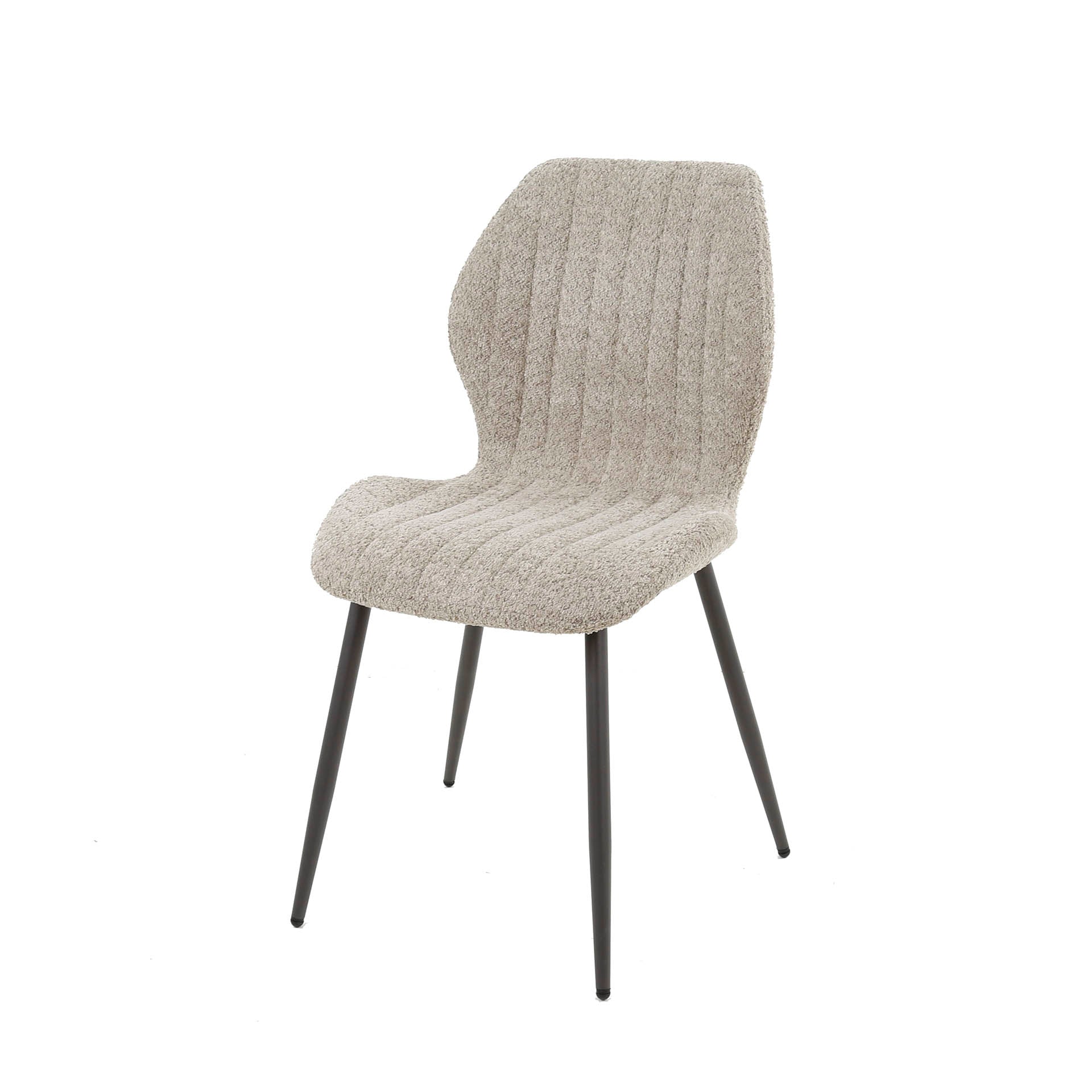Stoel LInea verpakt per 4 / Bouclé zand – afbeelding 3