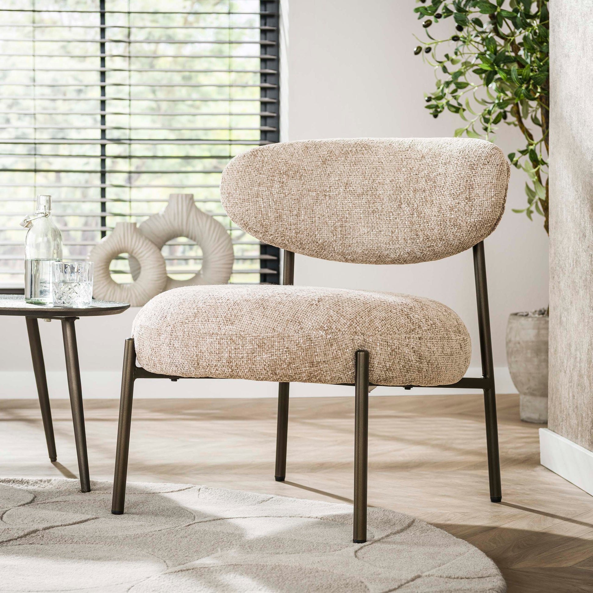 Fauteuil Round / Cargo zand – afbeelding 1