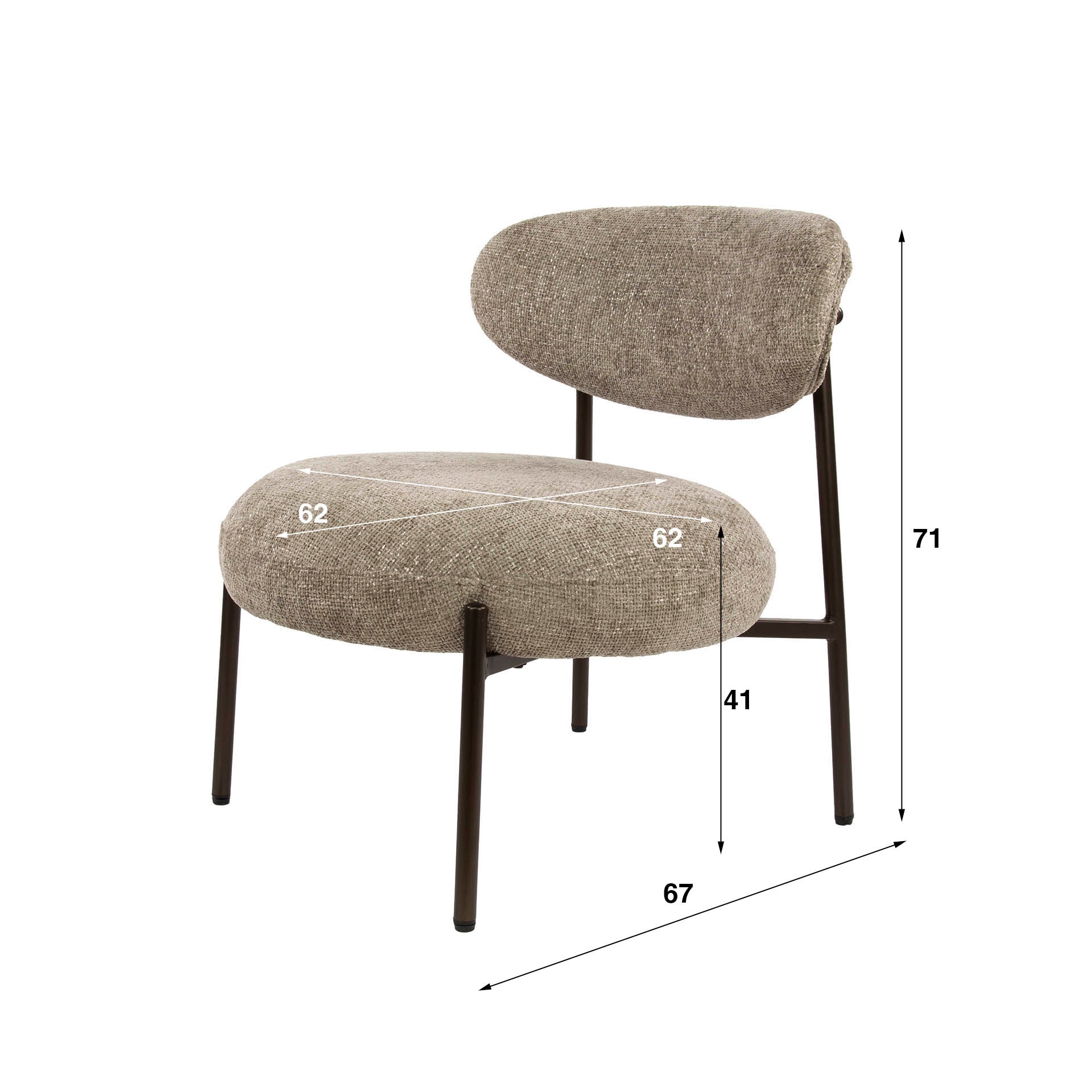 Fauteuil Round / Cargo zand – afbeelding 8