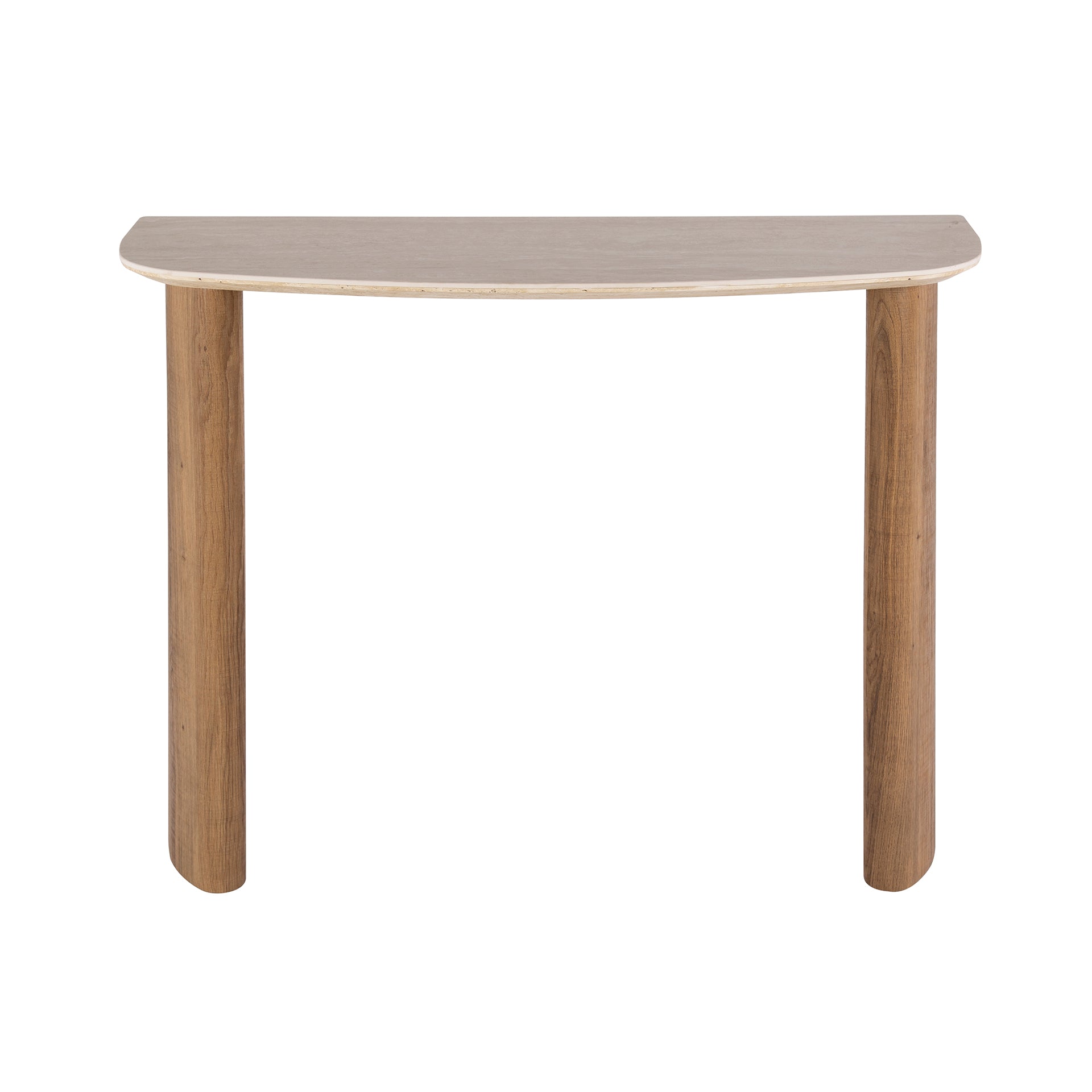 Hal-/kaptafel Romano Curvo / Keramiek travertin – afbeelding 5