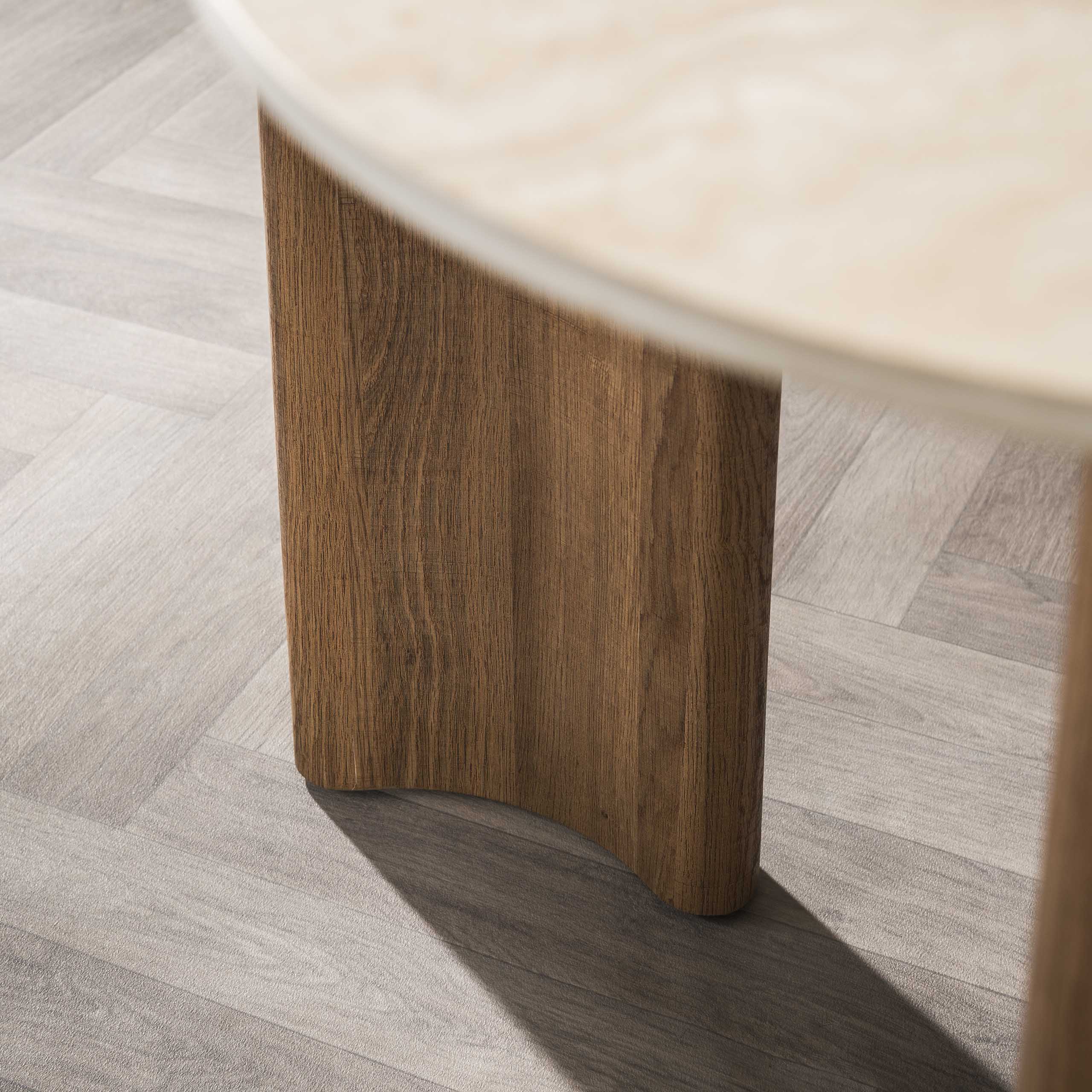 Eettafel Romano Curvo 180cm / 3D keramiek travertin – afbeelding 5