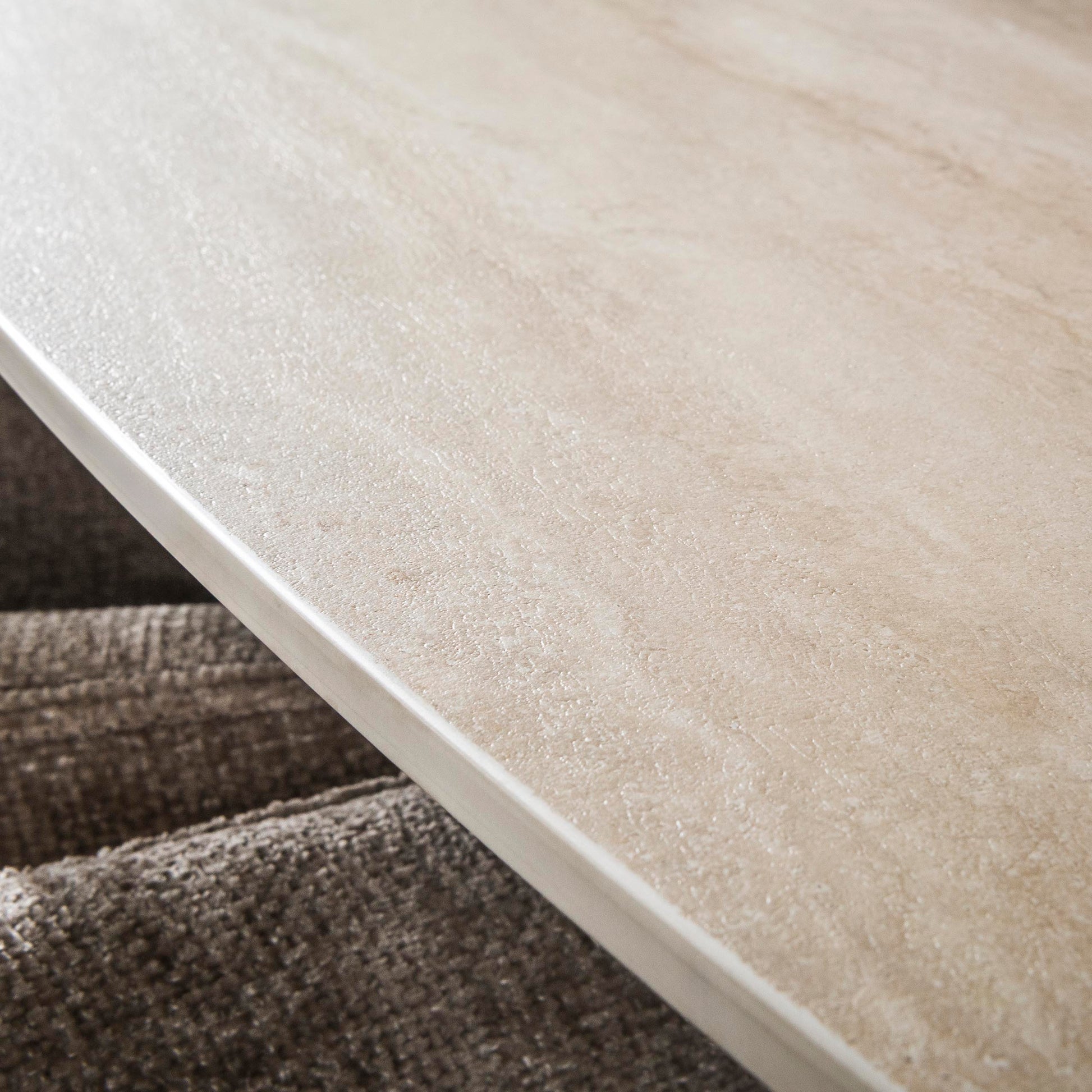 Eettafel Romano Cross deens ovaal 180cm / 3D keramiek travertin – afbeelding 4