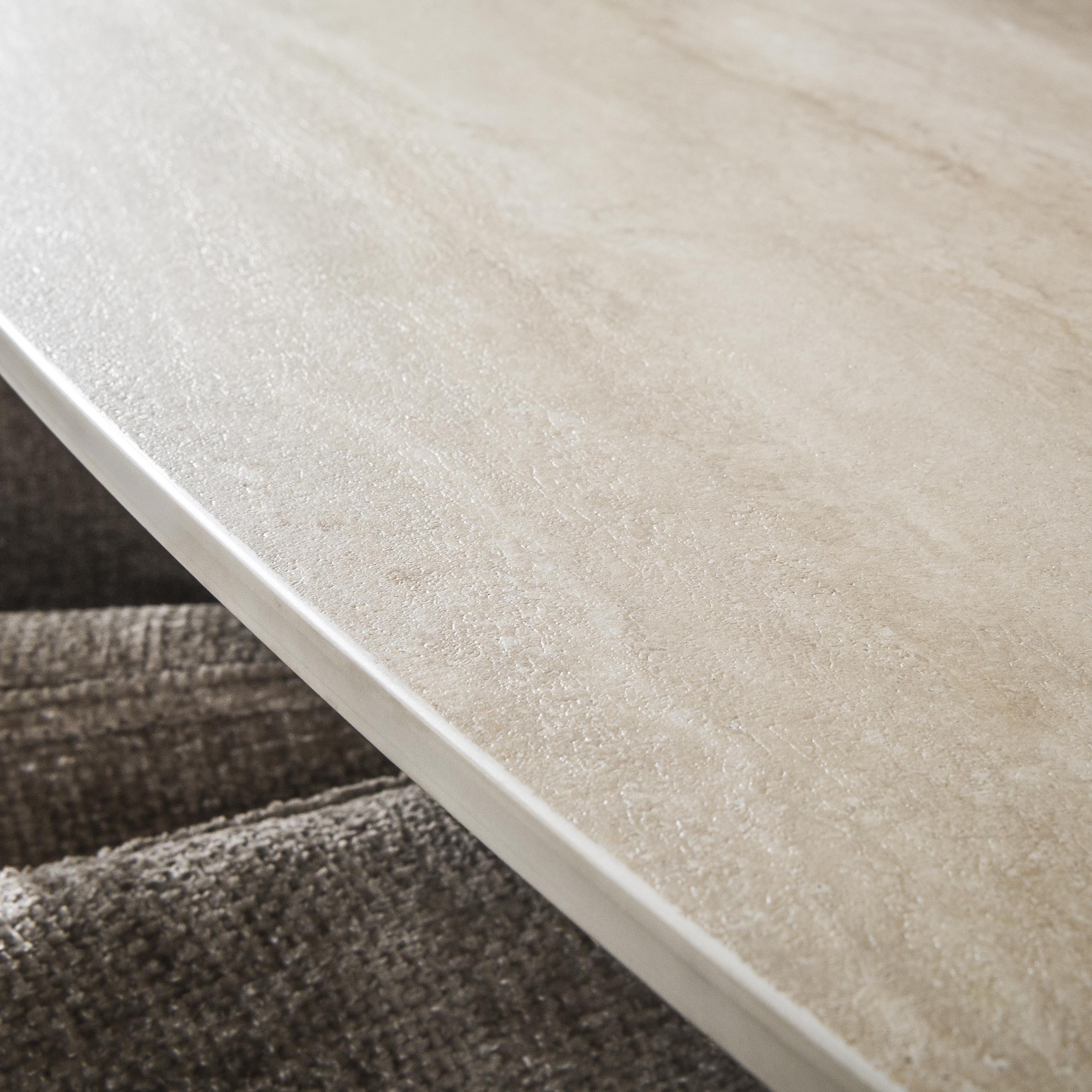 Eettafel Romano Cross deens ovaal 215cm / 3D keramiek travertin – afbeelding 5
