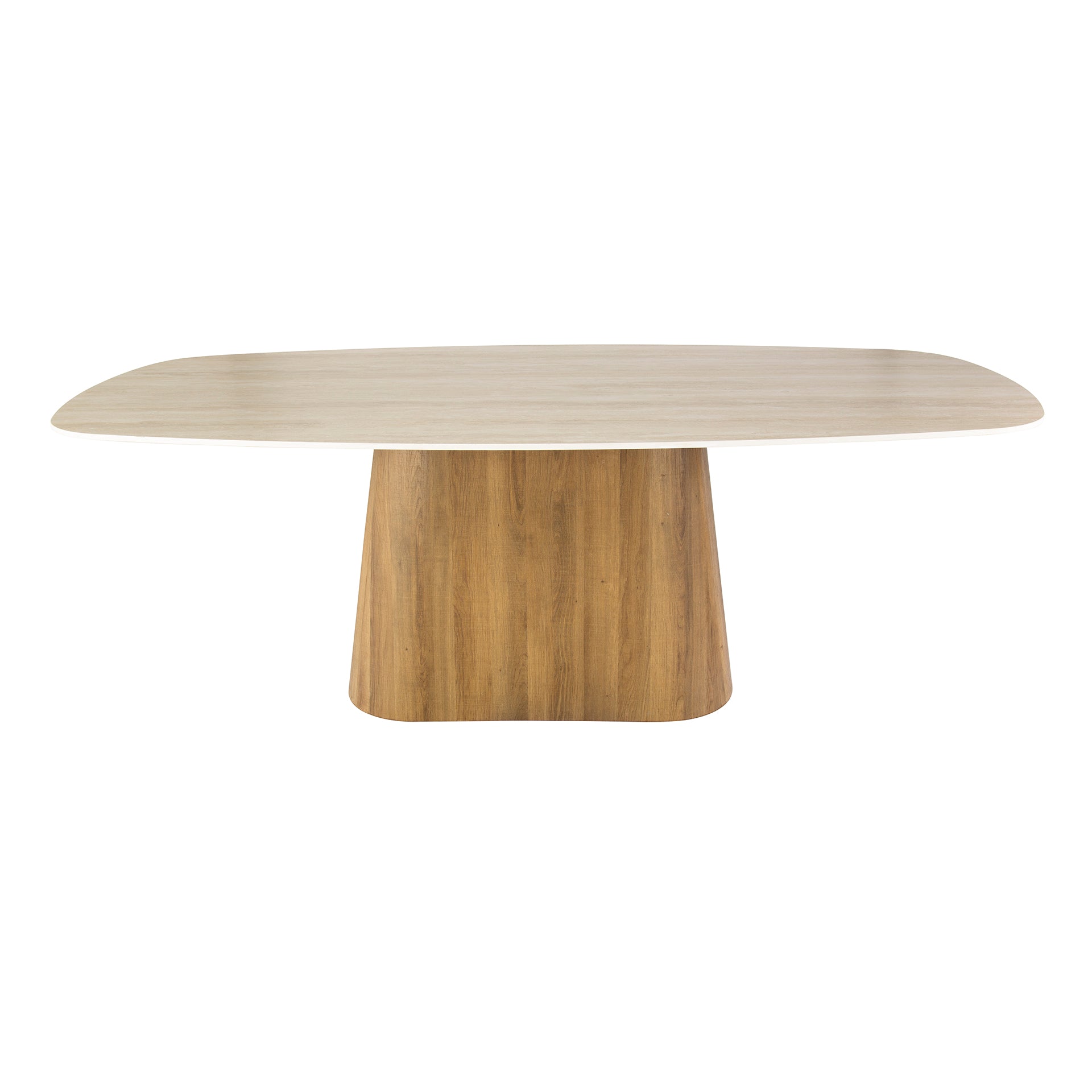Eettafel Romano Centro deens ovaal 215cm / 3D keramiek travertin – afbeelding 6