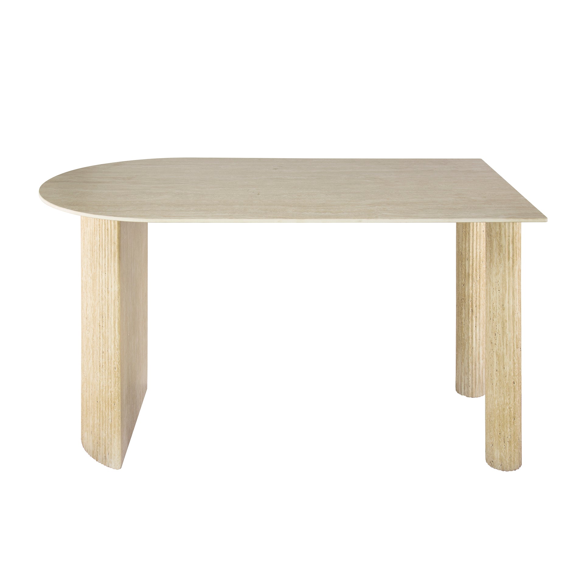 Eettafel Romano Arch 1-side 140cm / Keramiek travertin – afbeelding 3