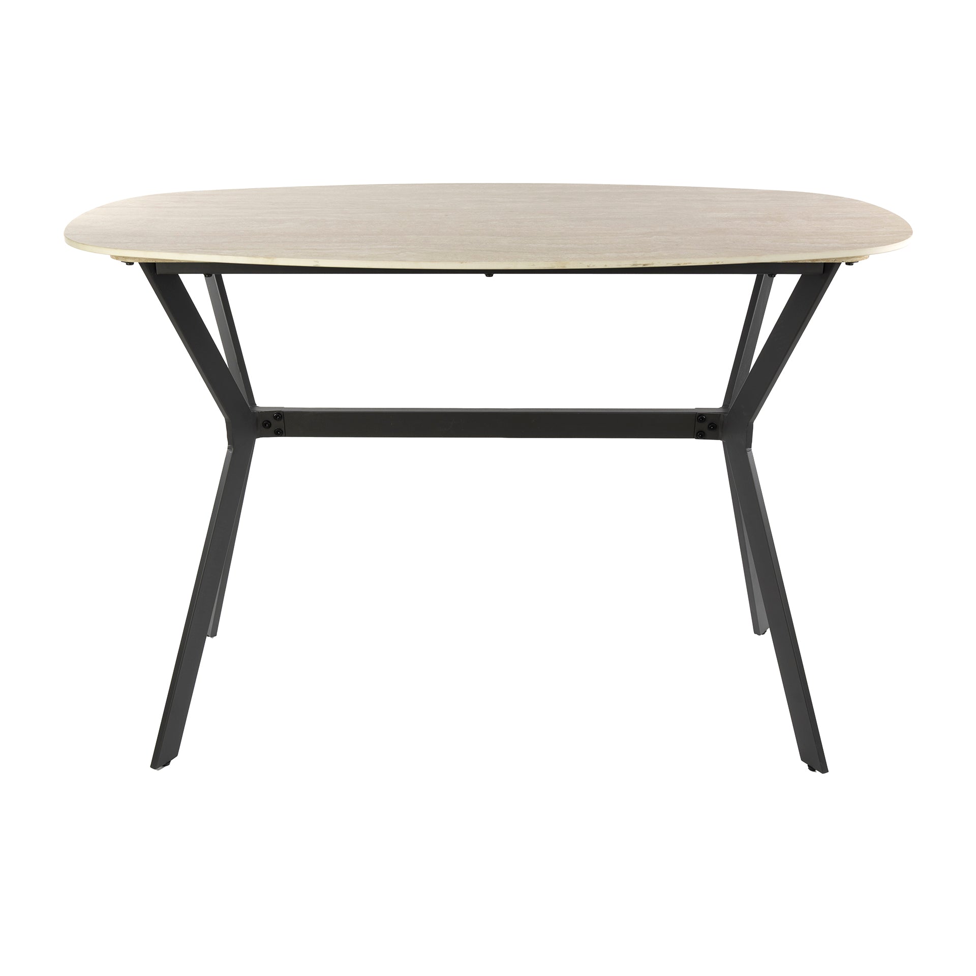 Bartafel Romano deens ovaal 140cm / Keramiek travertin – afbeelding 3
