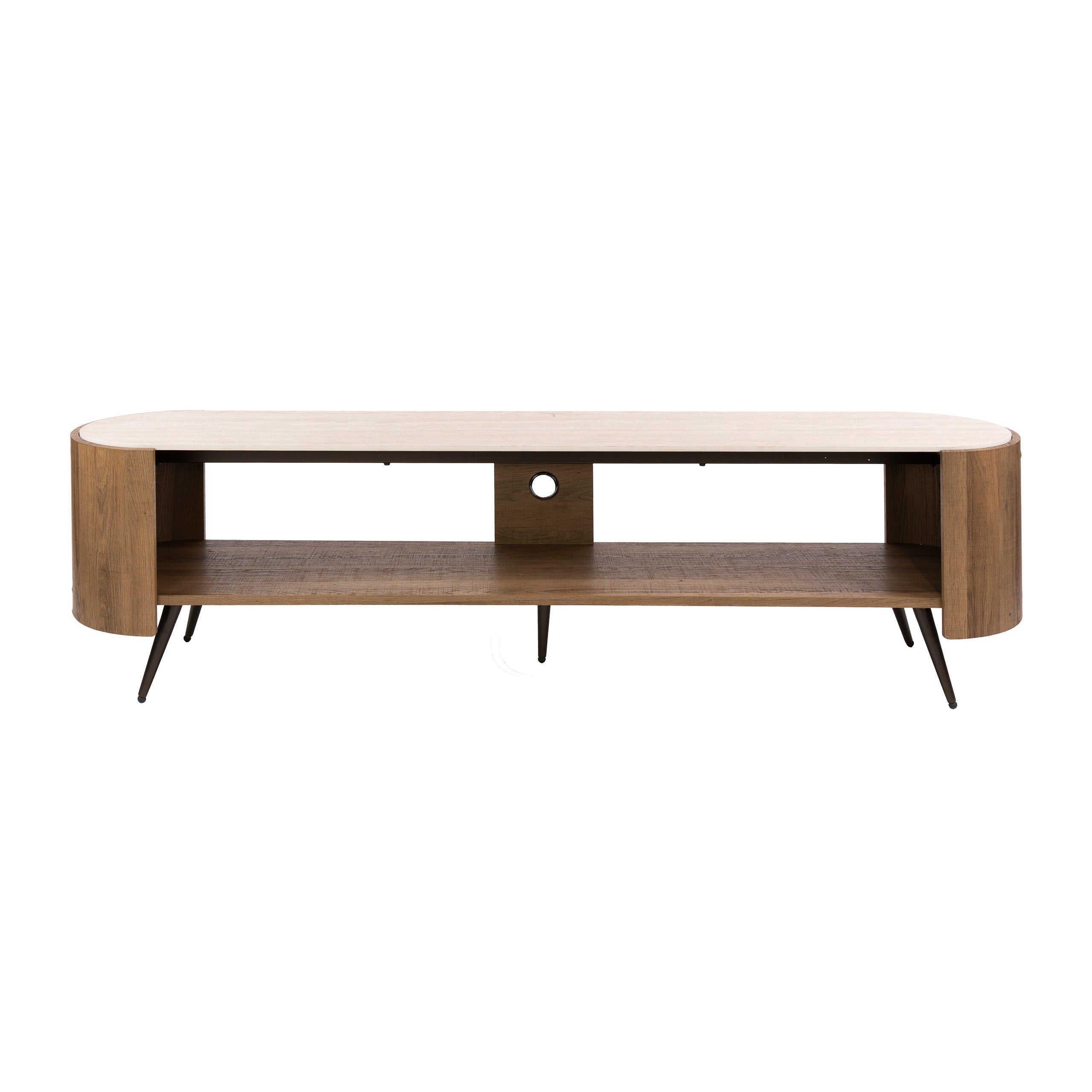 TV-meubel Arcus 180cm / Keramiek travertin – afbeelding 6