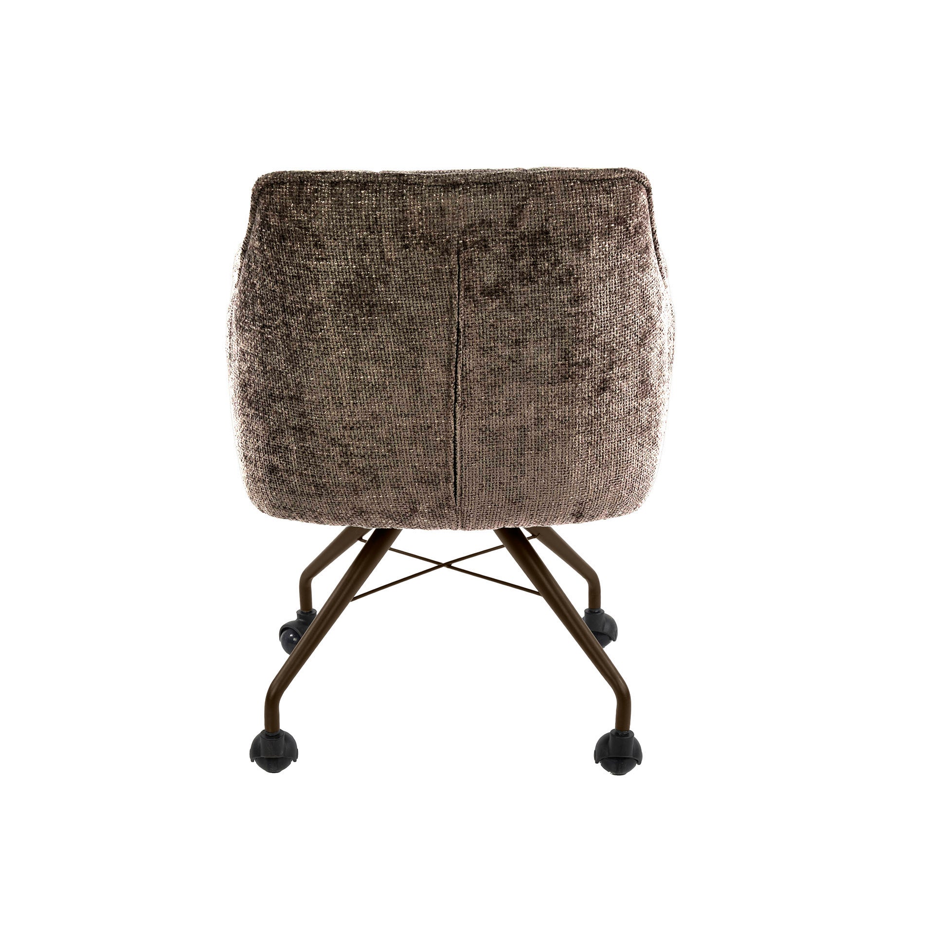 Armstoel Raster wieltjes verpakt per 2 / Hoven taupe-bruin – afbeelding 5