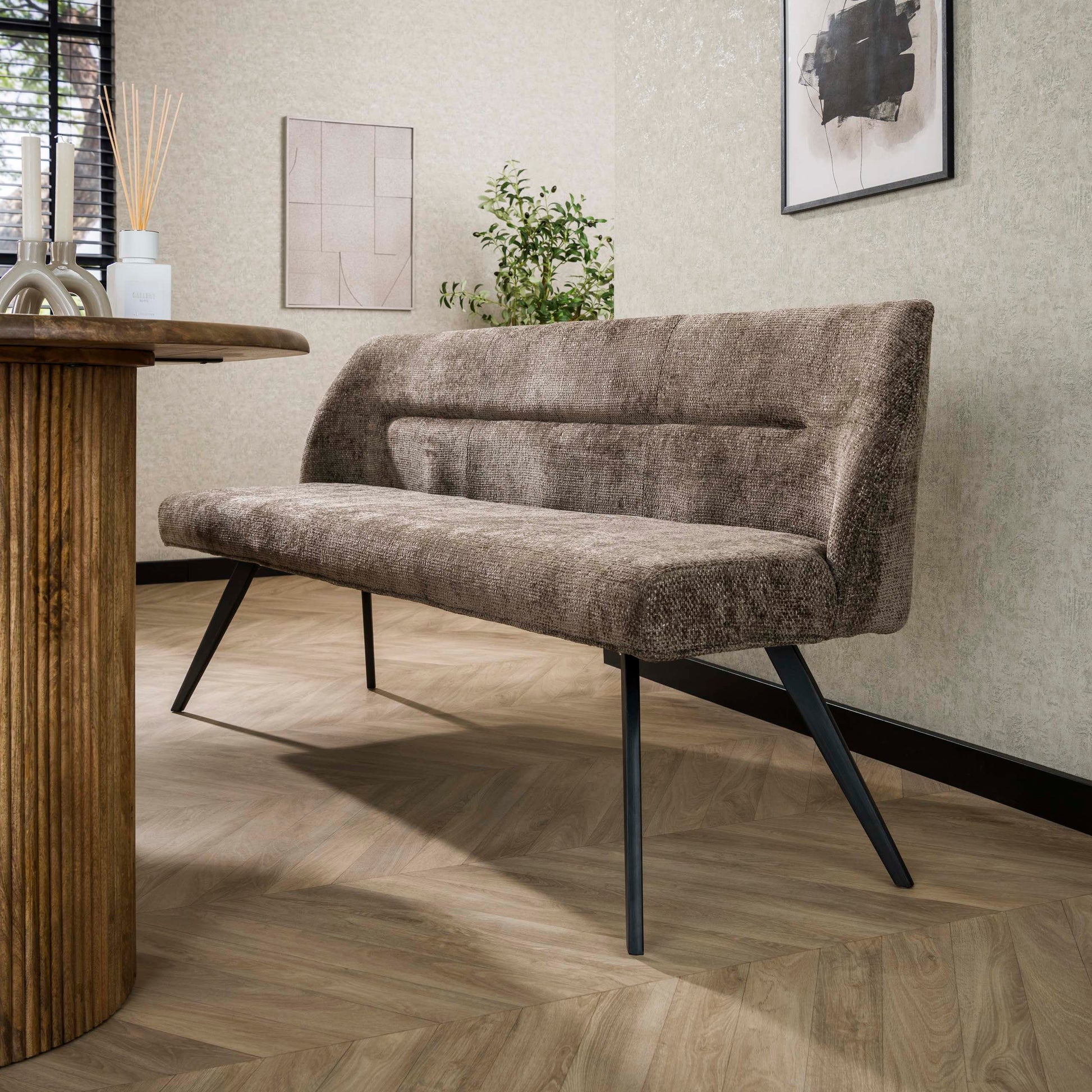 Eetkamerbank Pull / Hoven taupe – afbeelding 1