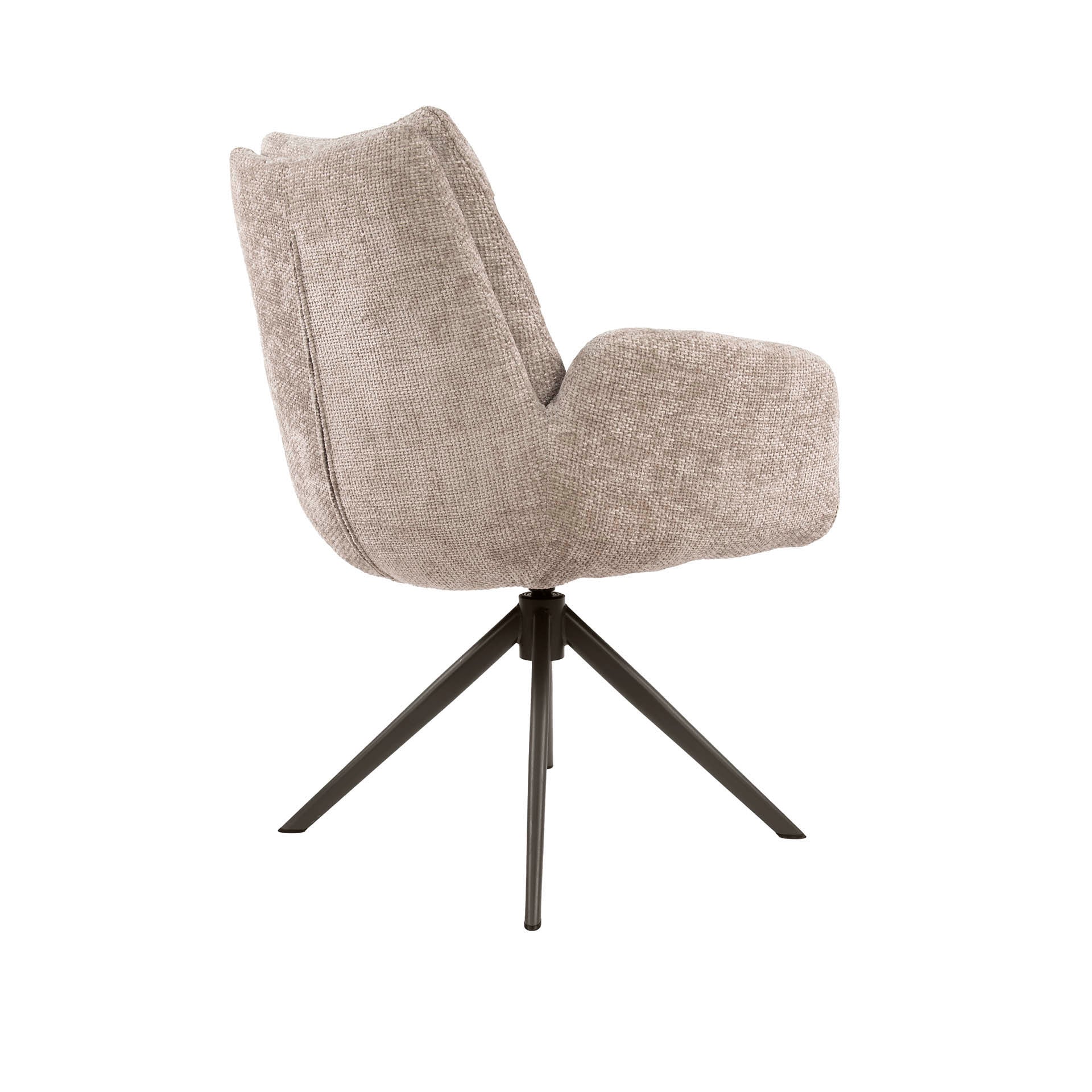 Armstoel Lounge draaibaar verpakt per 2 / Hoven zand-bruin – afbeelding 7