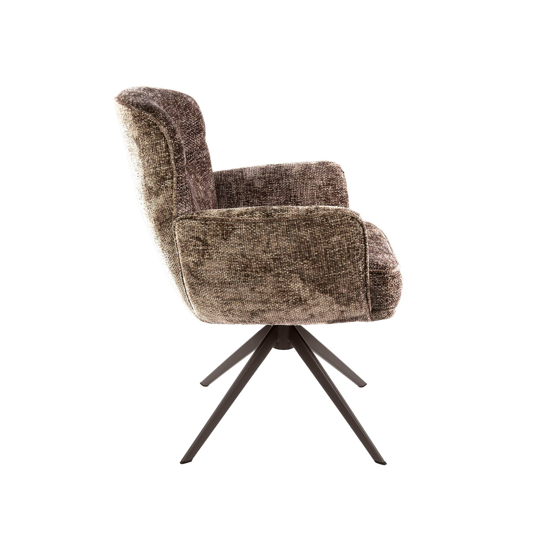 Armstoel Forza draaibaar verpakt per 2 / Hoven champagne-bruin – afbeelding 6