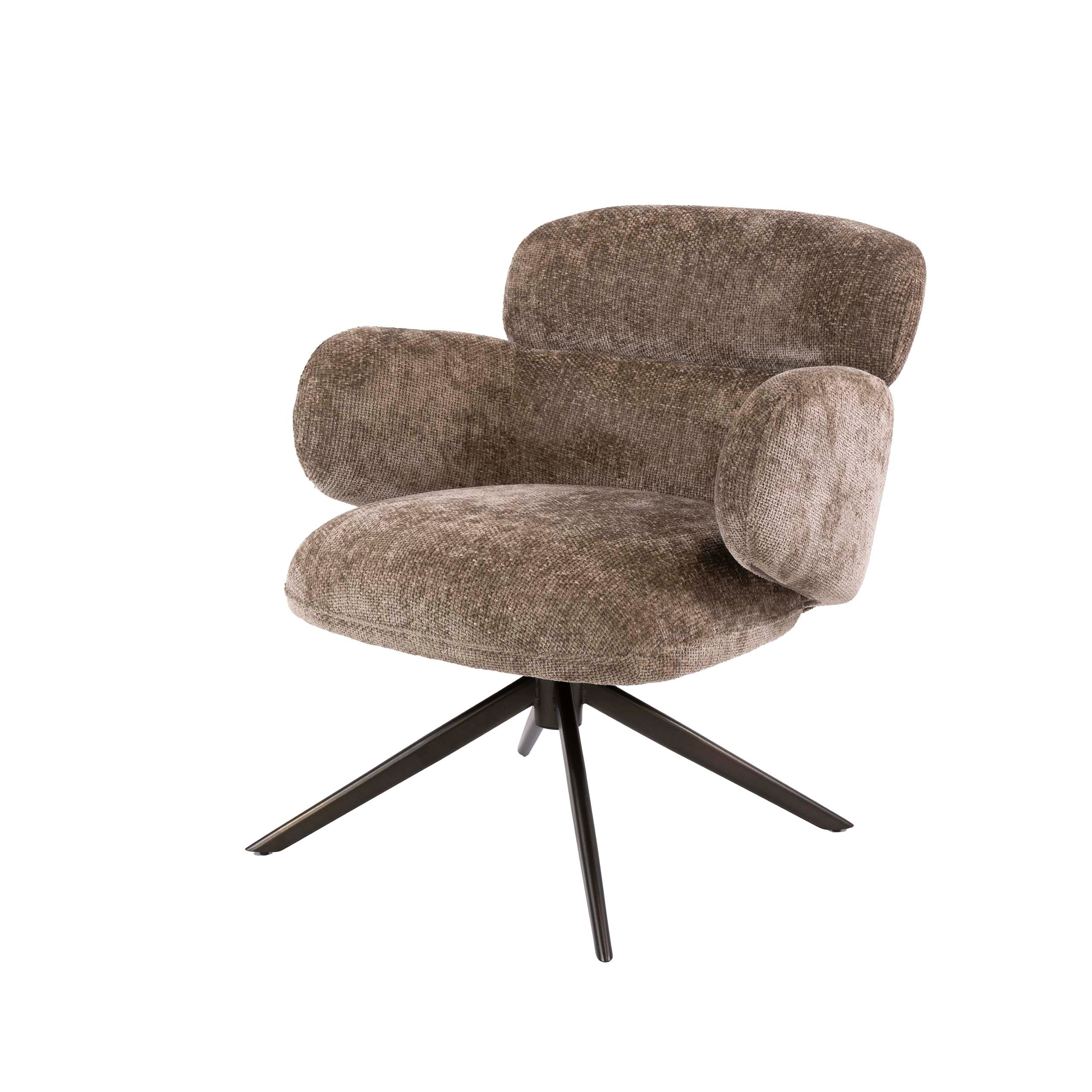 Fauteuil Flex draaibaar / Hoven champagne-bruin – afbeelding 5