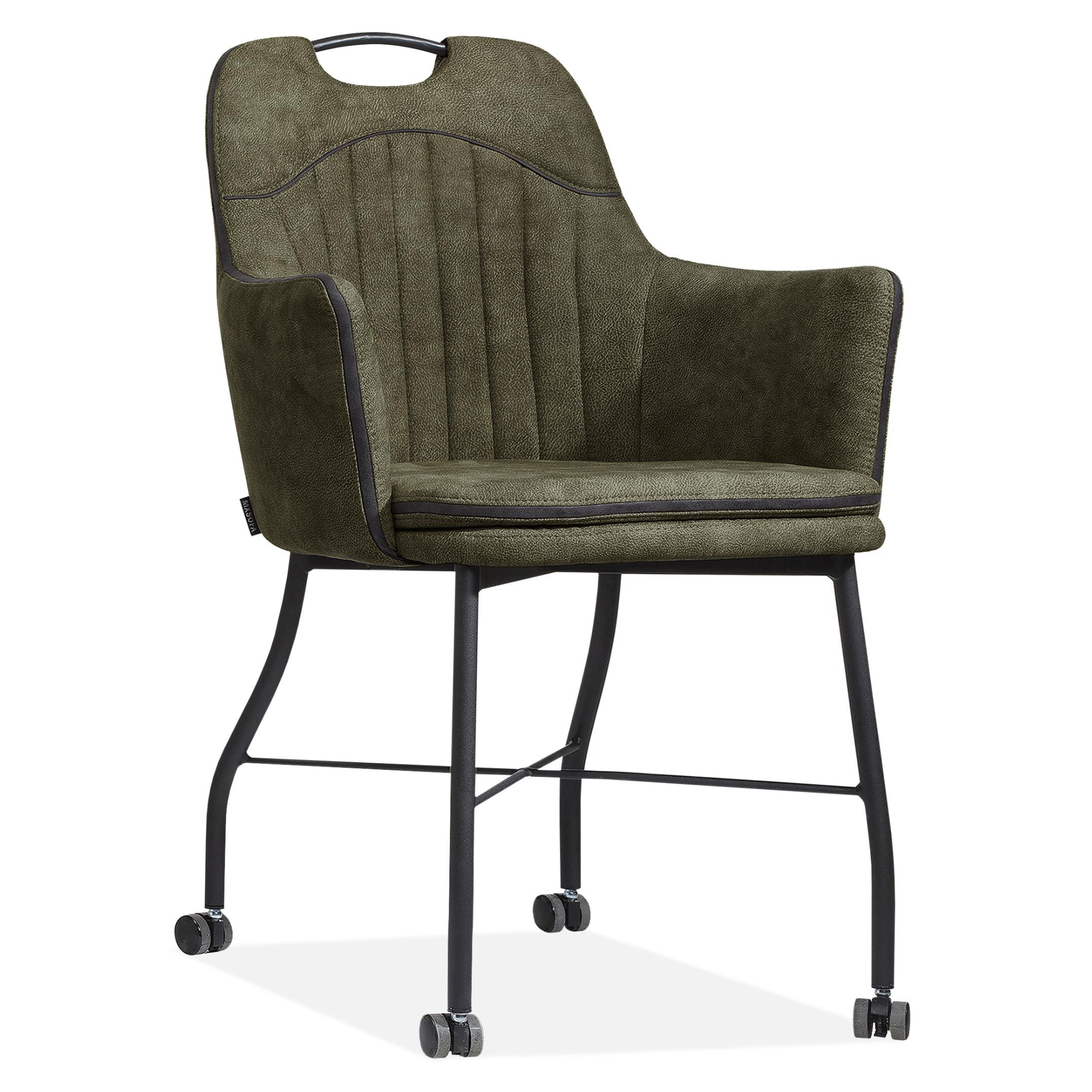 Stoel op wieltjes - Groen