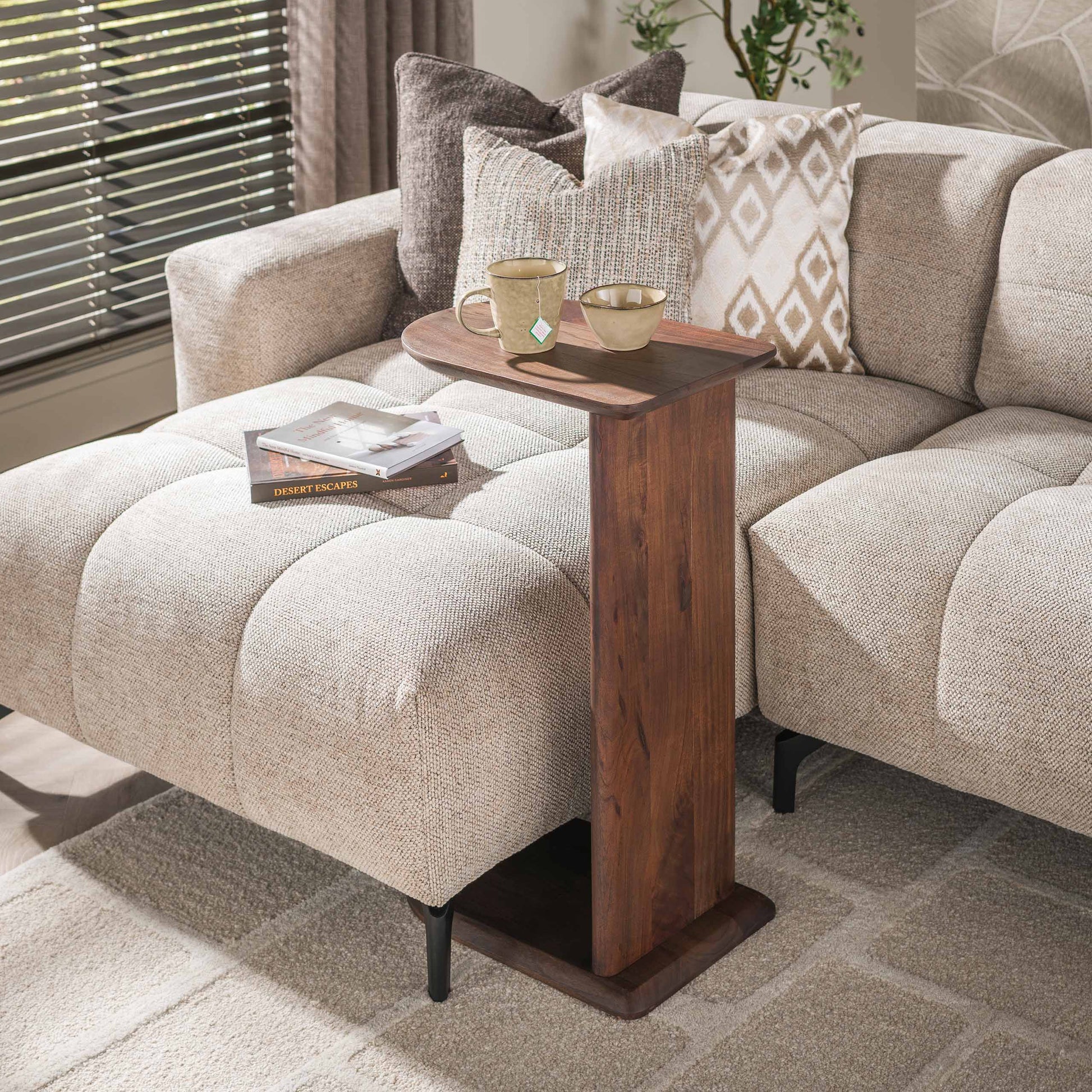 Overzettafel Mova / Massief acacia bruin – afbeelding 1