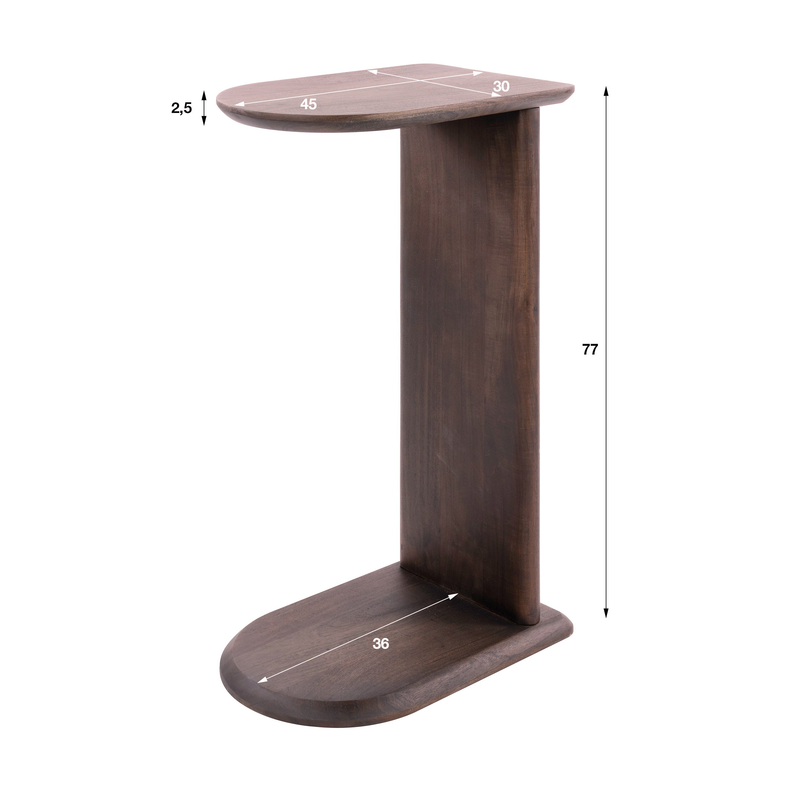 Overzettafel Mova / Massief acacia bruin – afbeelding 6