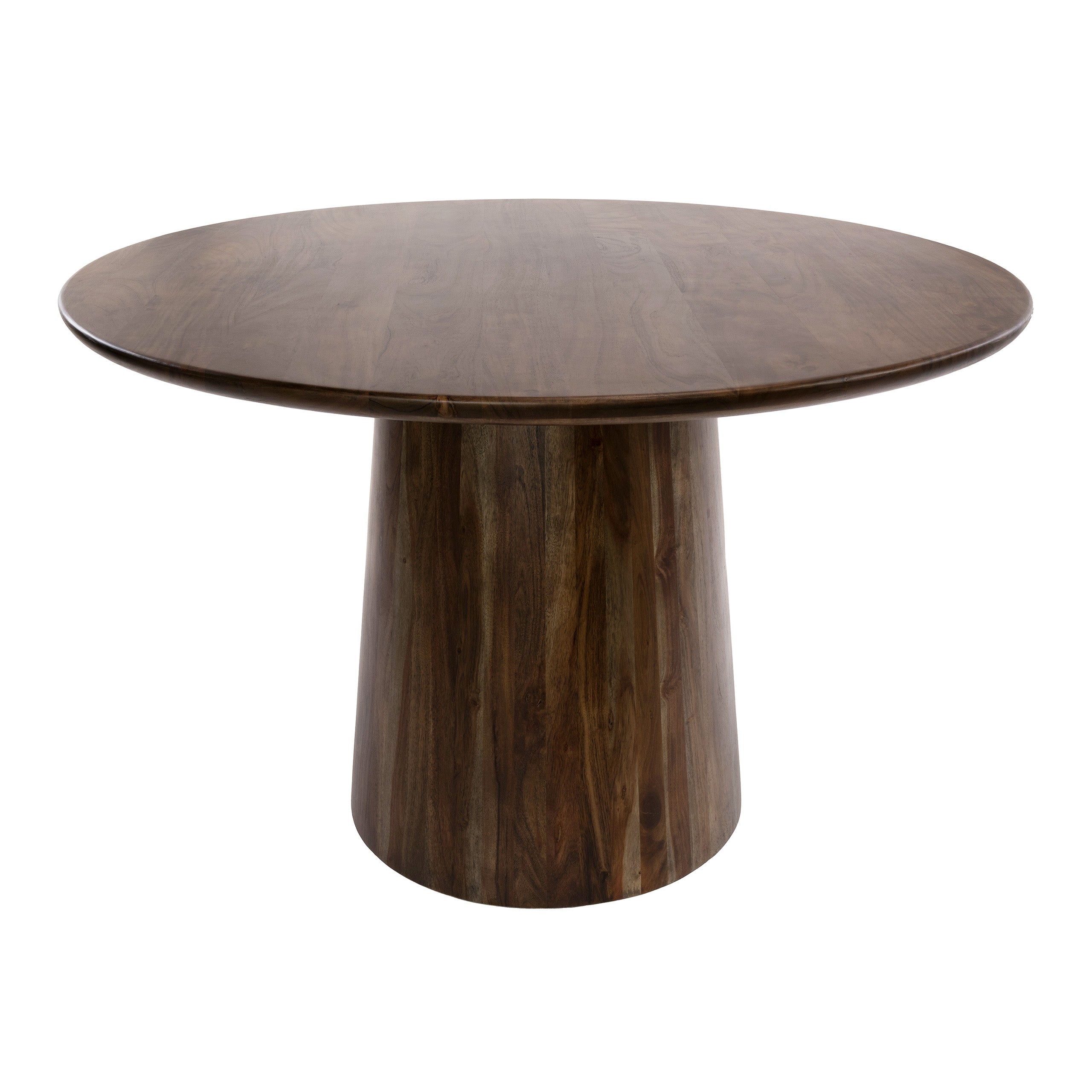 Eettafel Central rond Ø130cm / Massief acacia bruin – afbeelding 8