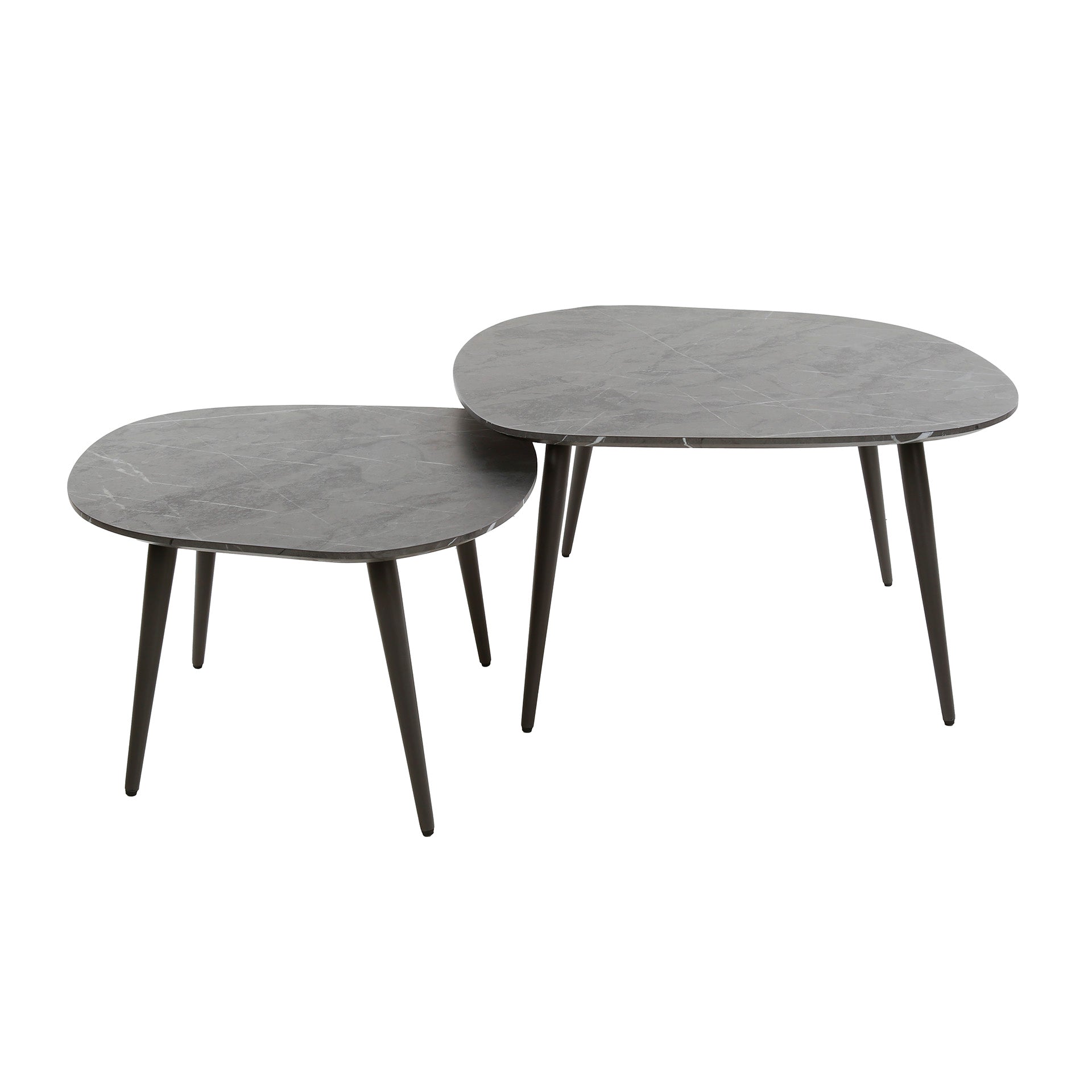 Salontafel Onyx rock set van 2 / 3D melamine graphite – afbeelding 5
