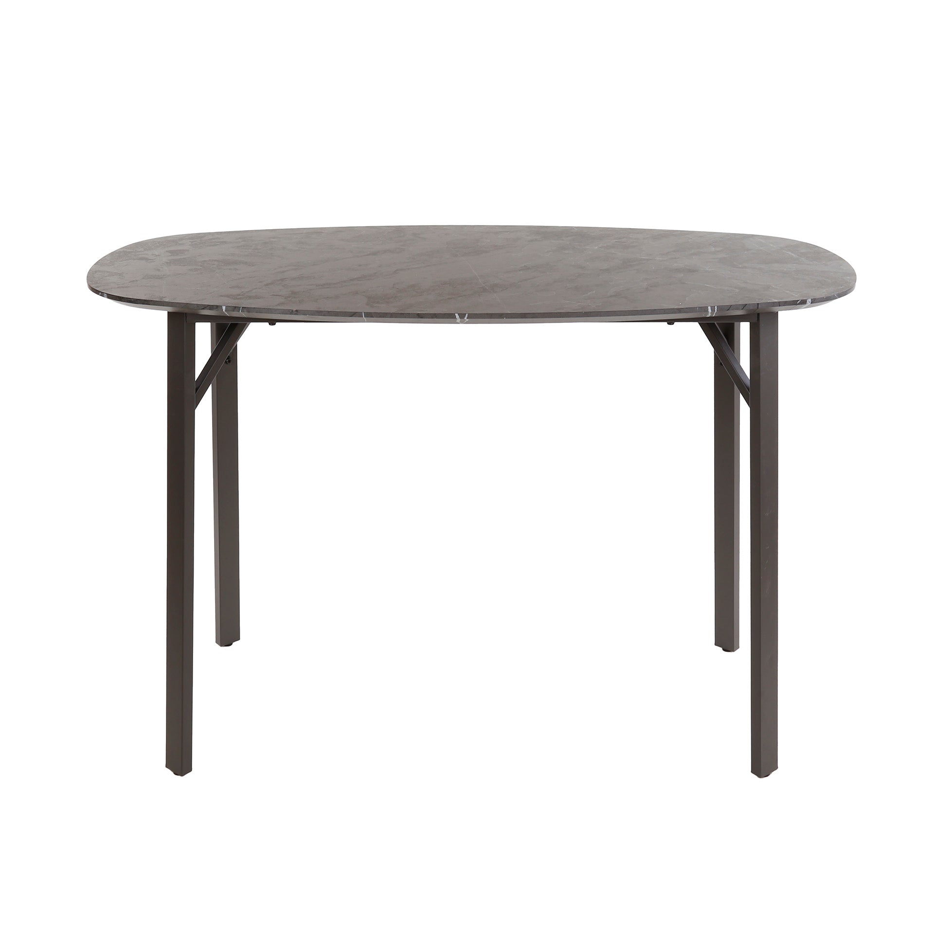 Bartafel Onyx deens ovaal 140cm / 3D melamine graphite – afbeelding 4