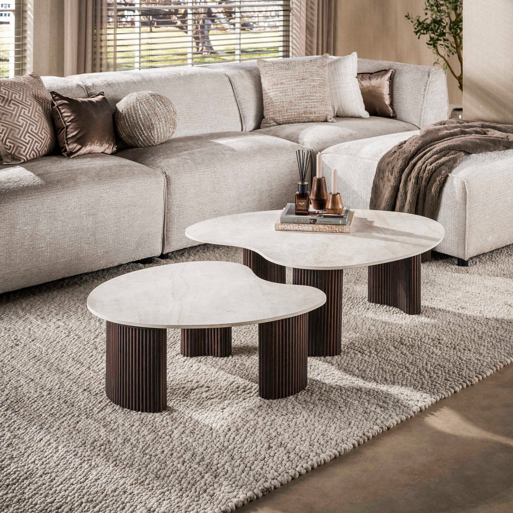 Salontafel Ceramo aperto set van 2 / 3D keramiek Taj Mahal – afbeelding 1