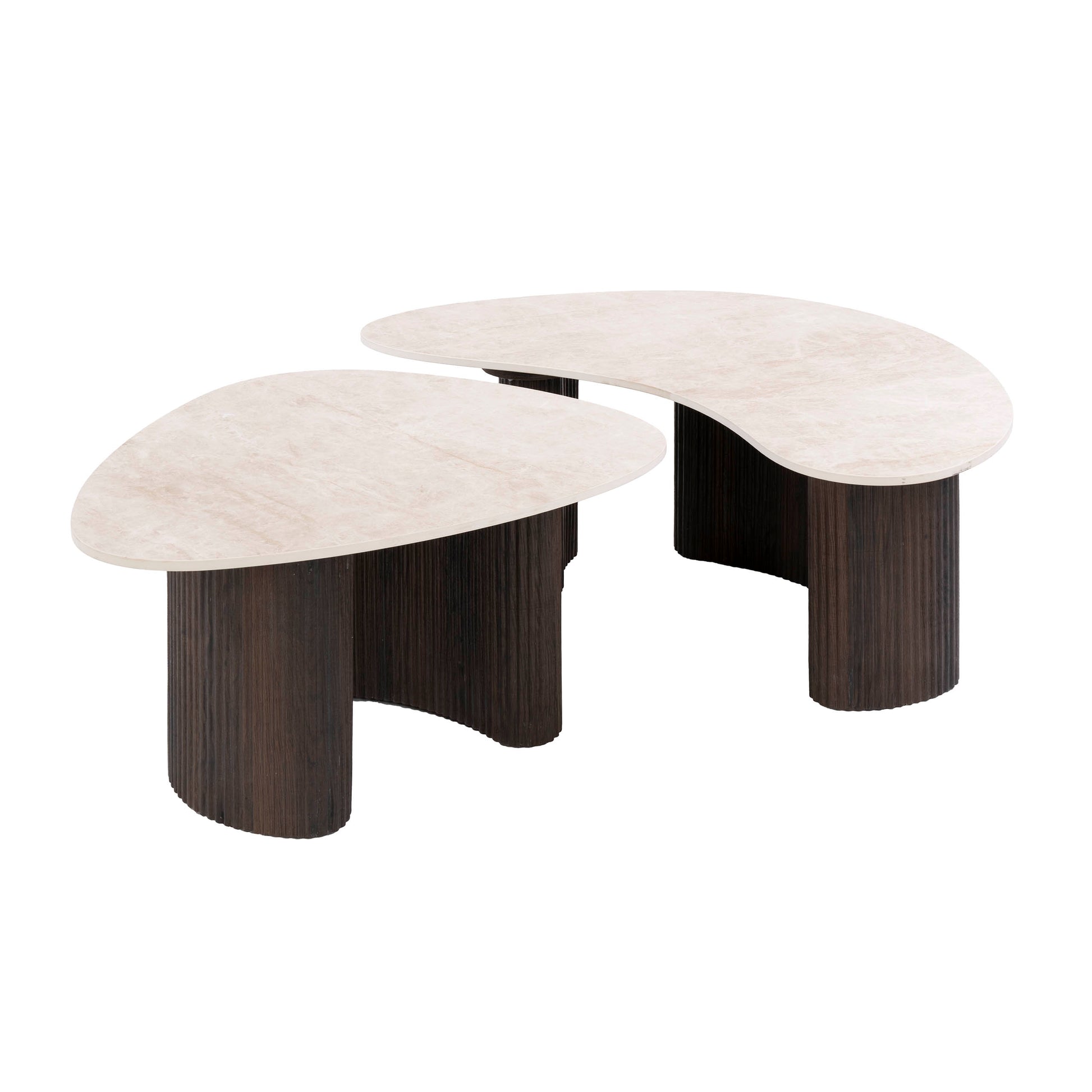 Salontafel Ceramo organisch set van 2 / 3D keramiek Taj Mahal – afbeelding 5