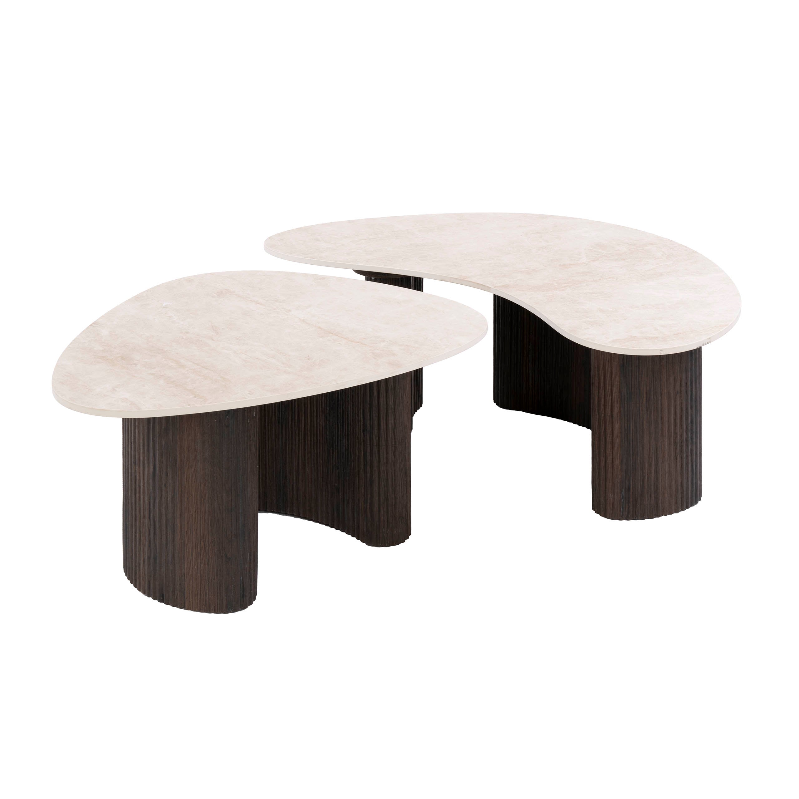 Salontafel Ceramo organisch set van 2 / 3D keramiek Taj Mahal – afbeelding 5