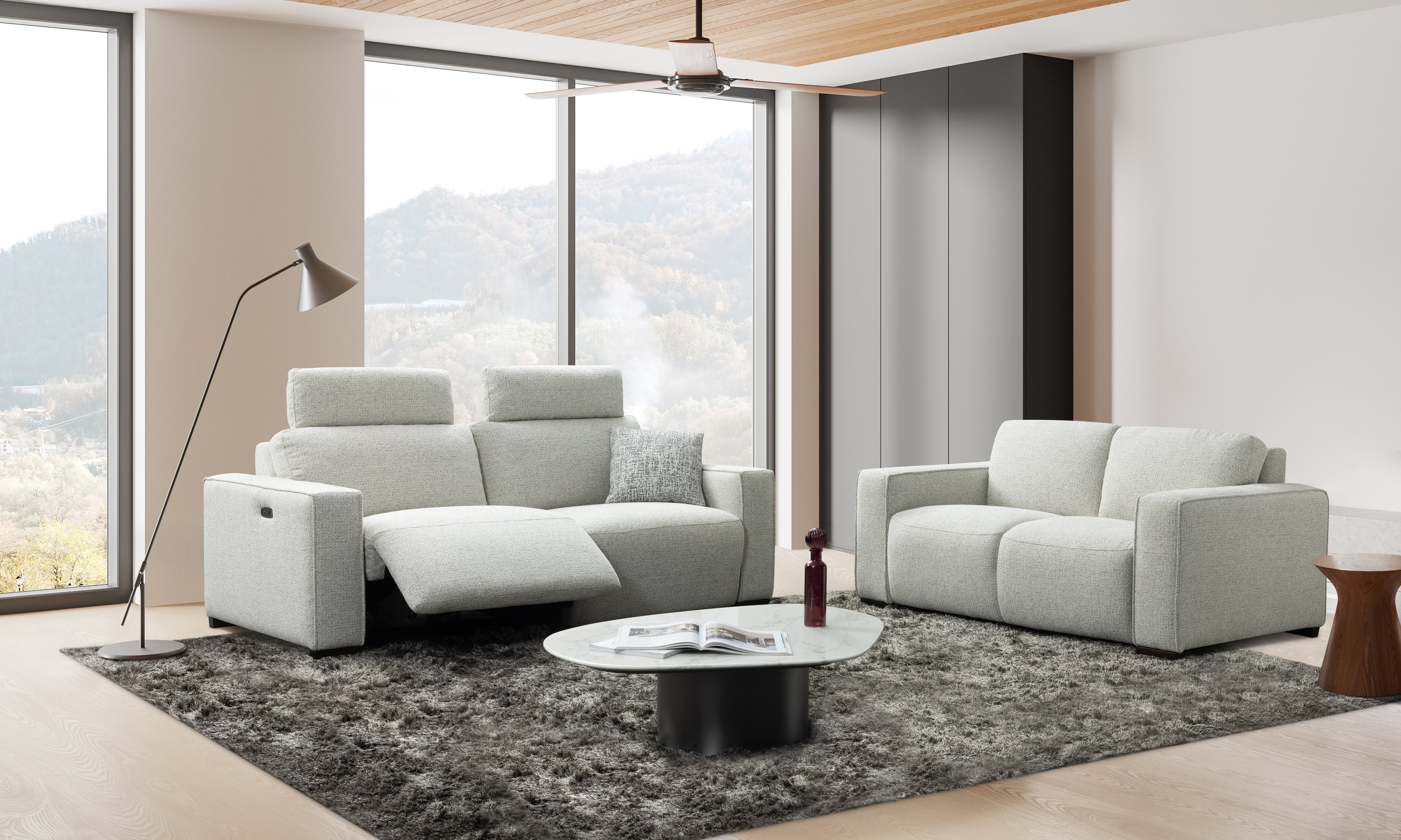 Salon Joris 3-zit met 2 relaxen + vaste 2-zit