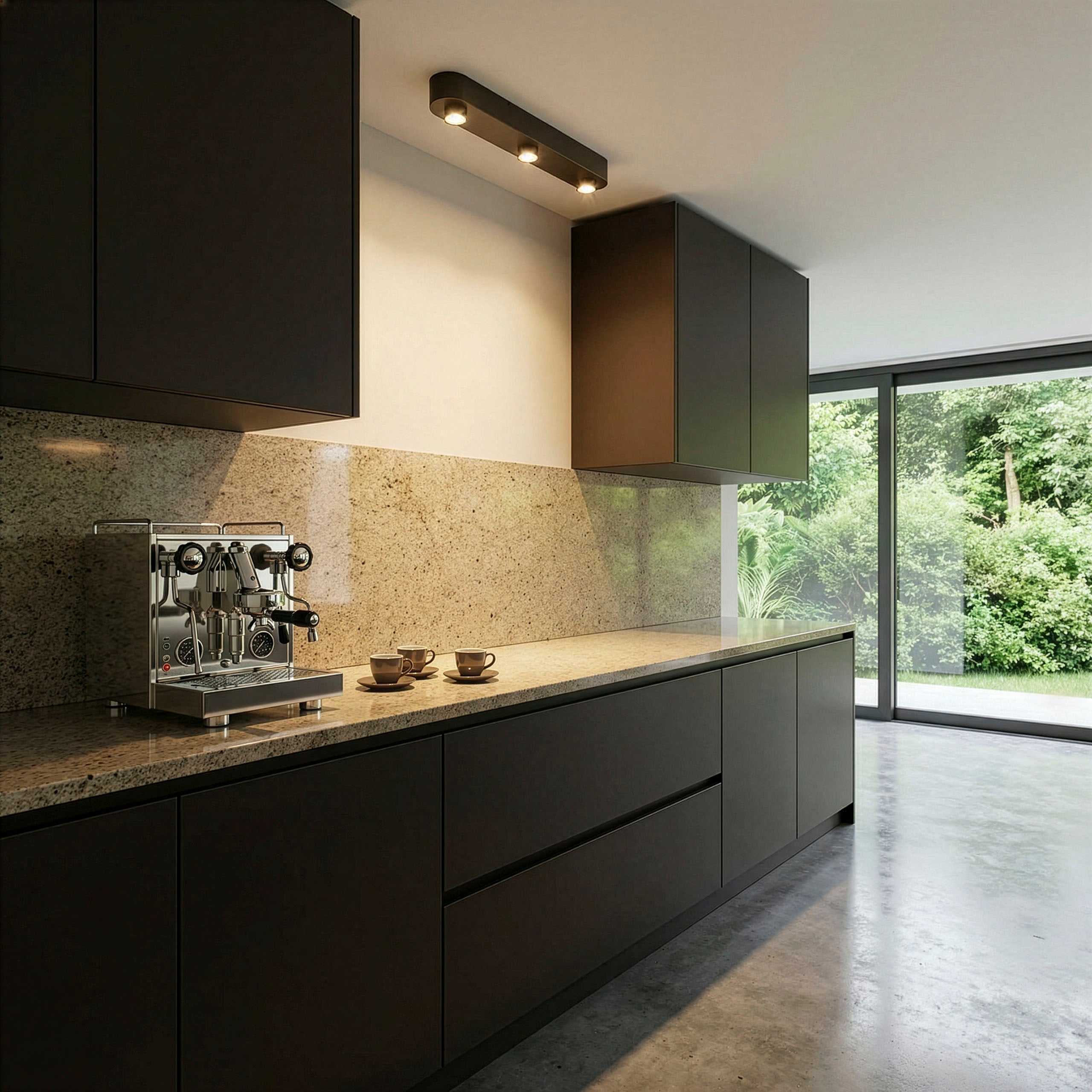 Plafondlamp Bar 3-lichts / Sienna bruin – afbeelding 1